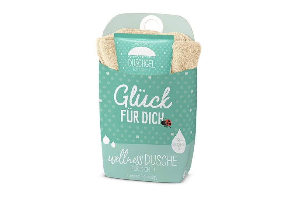 La Vida Geschenk für Dich Duschgel la Vida Wellnessdusche Geschenkset Handtuch + Duschgel, Duftrichtung Lotusblüte