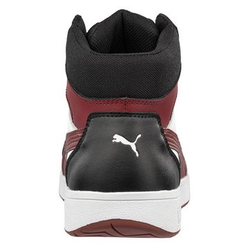 PUMA Safety Frontcourt Blk/Wht/Red Mid Sicherheitsschuh