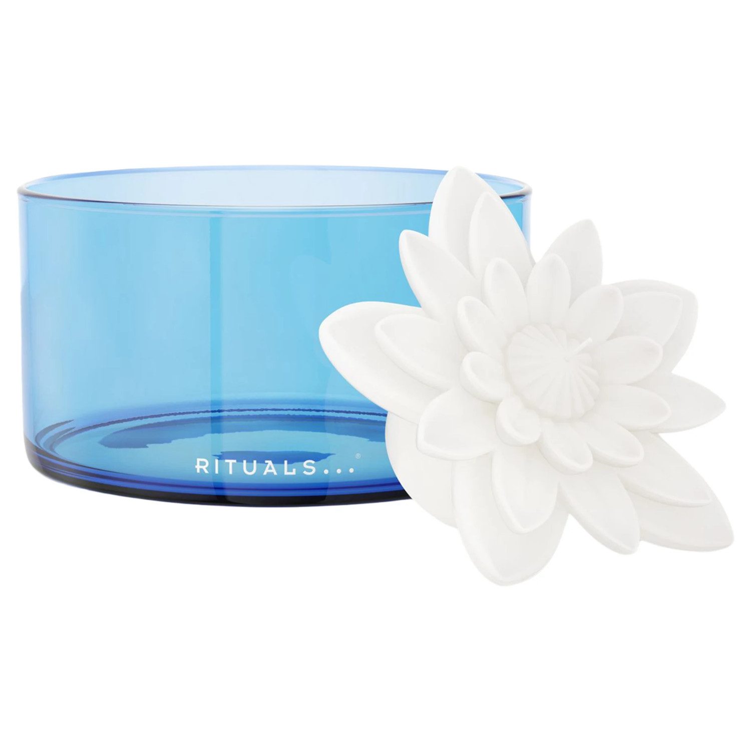 Rituals Duftkerze RITUALS The Ritual of Seshen Schwimmende Duftkerze. (1-tlg), 3 schwimmende Lotus-Duftkerzen mit Glasgefäß