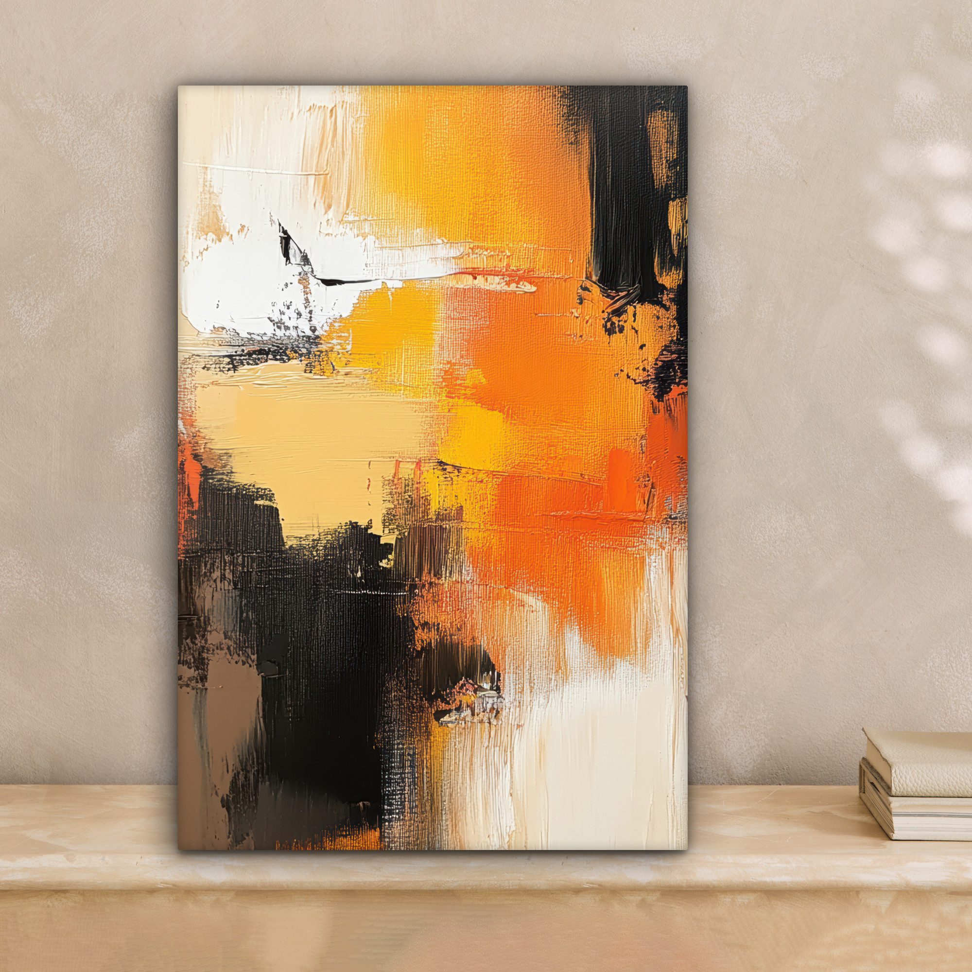 OneMillionCanvasses® Leinwandbild Abstrakt - Modern - Farboptik - Herbstfar günstig online kaufen