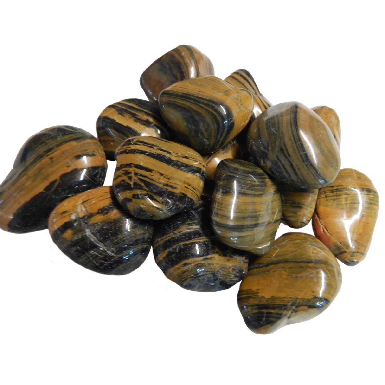 Aquagart Zierkies 20kg Polierter Kiesel Glanzkies Kieselsteine Gartenkies Zierkies #, (1 St)