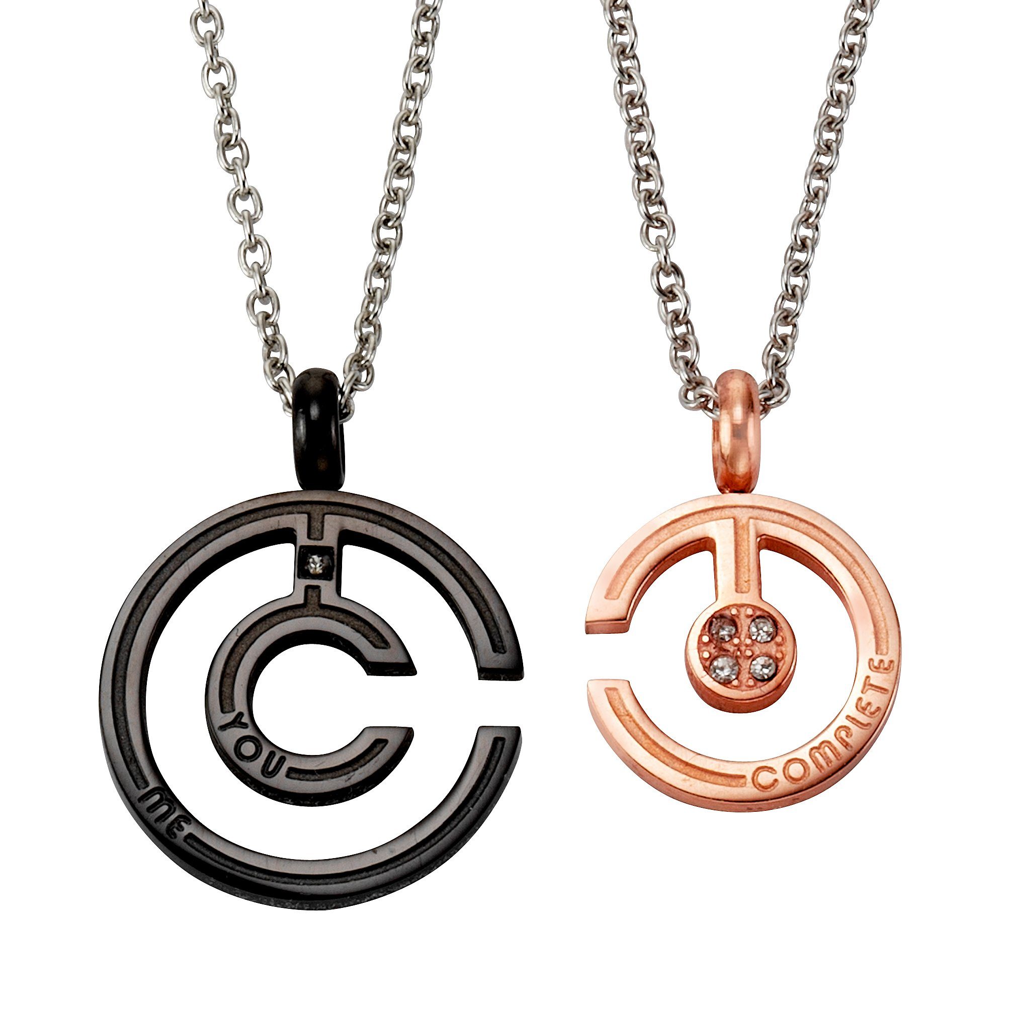 Firetti Schmuckset Multipack Schmuck Geschenk Halsketten LIEBE (4-tlg), mit Zirkonia (synth)
