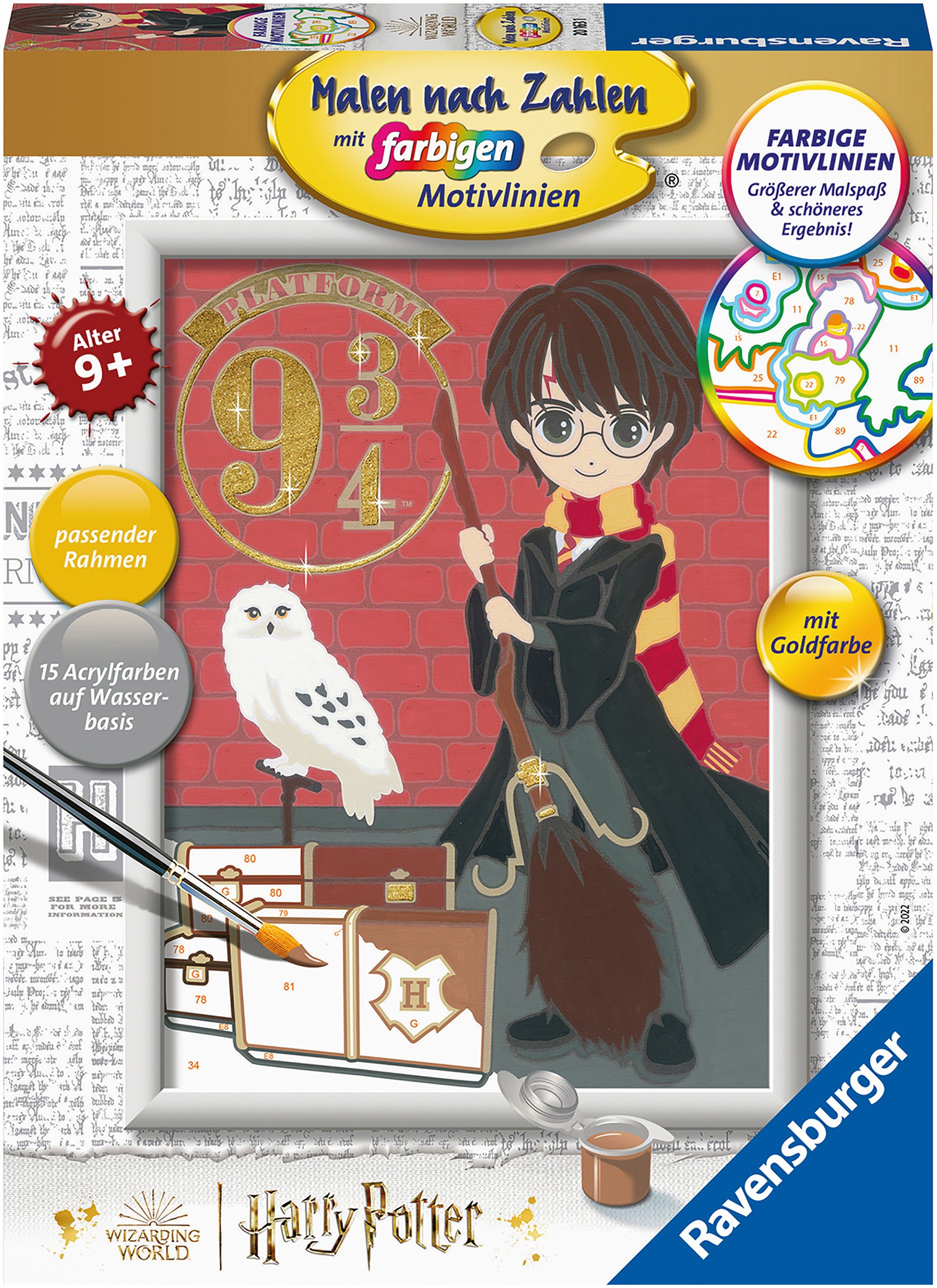 Ravensburger Раскрась по номерам Abfahrt nach Hogwarts, Made in Europe