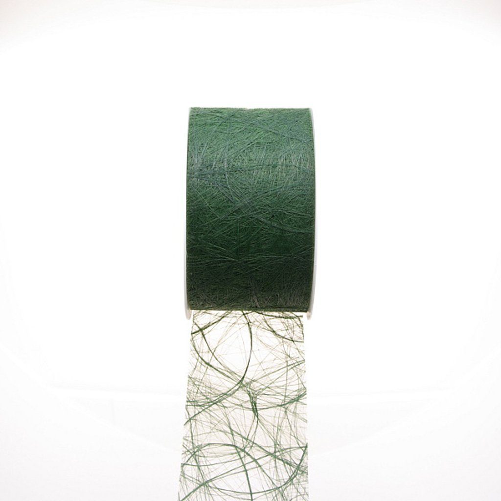 Deko AS Tischläufer Sizoweb Tischband-Hussenband-dunkelgrün-7,9 cm-50 Meter auf der Rolle-