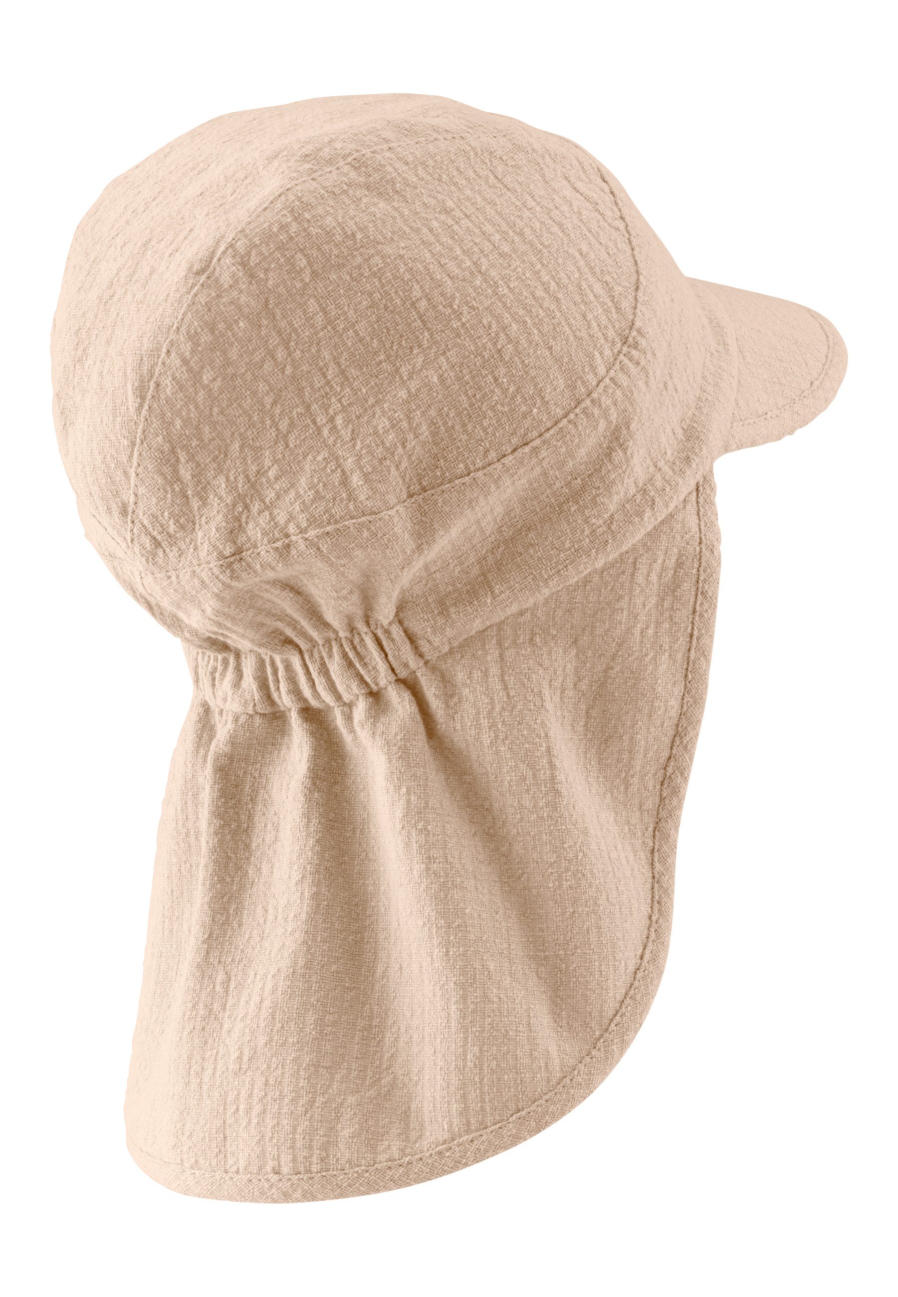 Sterntaler® Beanie Schirmmütze mit Nackenschutz Struktur günstig online kaufen
