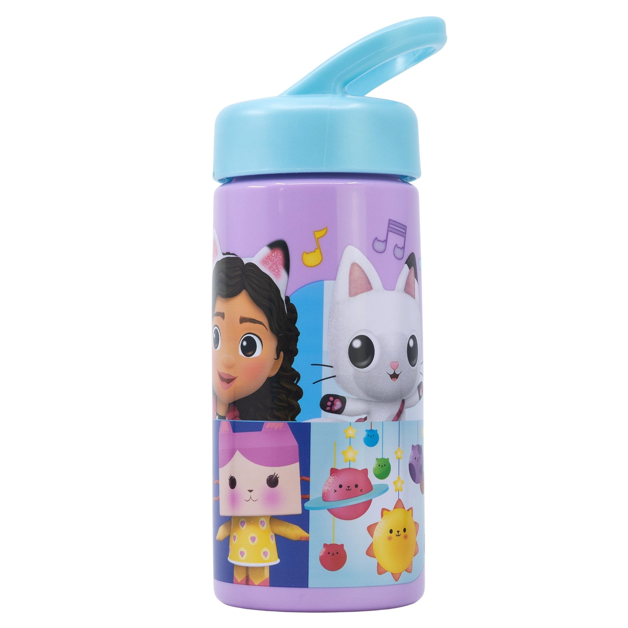 Trinkflasche Gabbys Dollhouse Kinder Mädchen Wasserflasche Flasche 410 ml