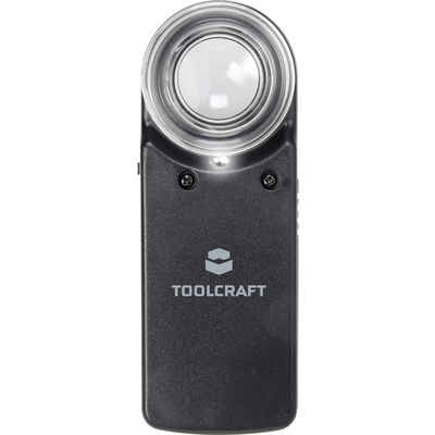 TOOLCRAFT Handlupe TOOLCRAFT 1303080 Handlupe mit LED-Beleuchtung Vergrößerungsfaktor: 1