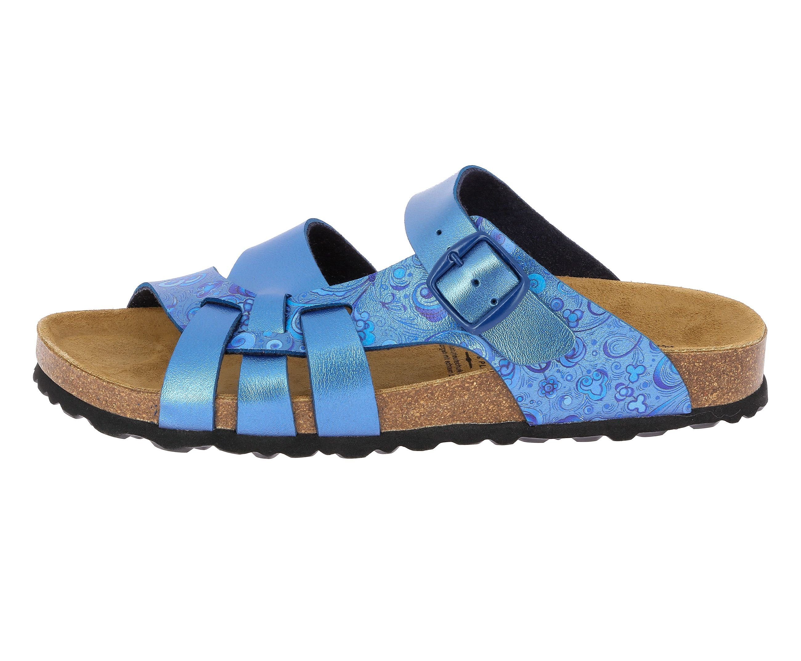 blau Bioline Pantolette Flora Slipper Lico