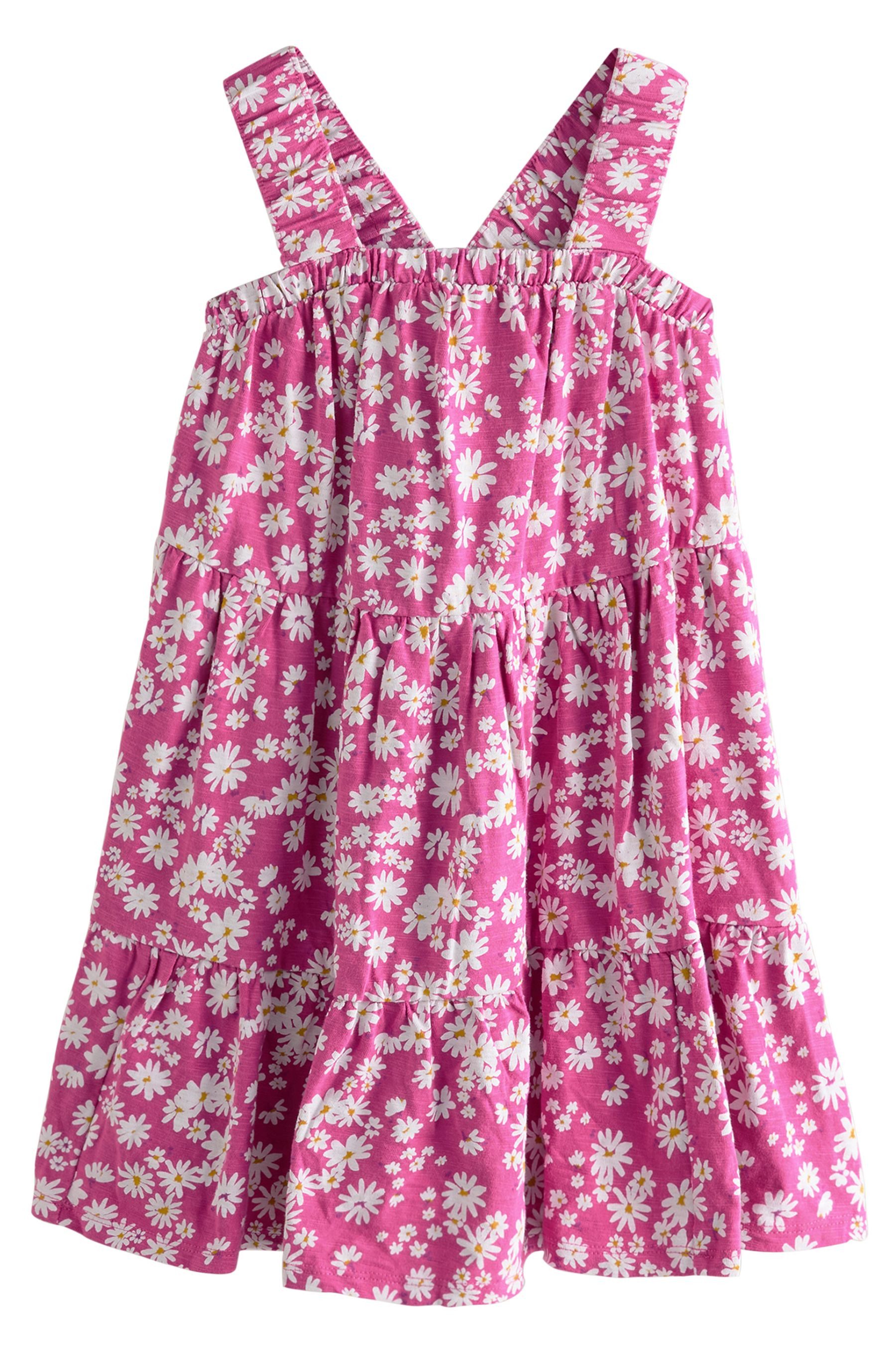 Next Jerseykleid Gerafftes Träger-Sonnenkleid aus 100 % günstig online kaufen