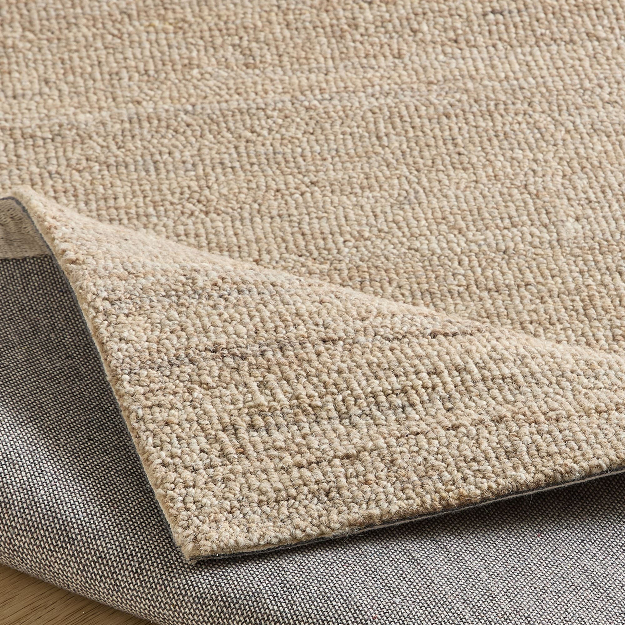 Natur Pur Teppich Natur Loop - handgetufteter UNI Wollteppich, Rechteckig, handgetuftet