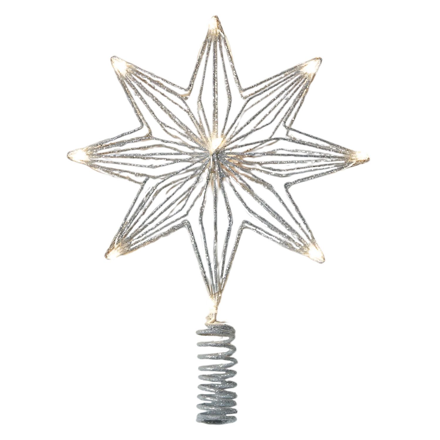 Sirius Home A/S Christbaumspitze Chloe 10 LED warmweiß batteriebetrieben Metall