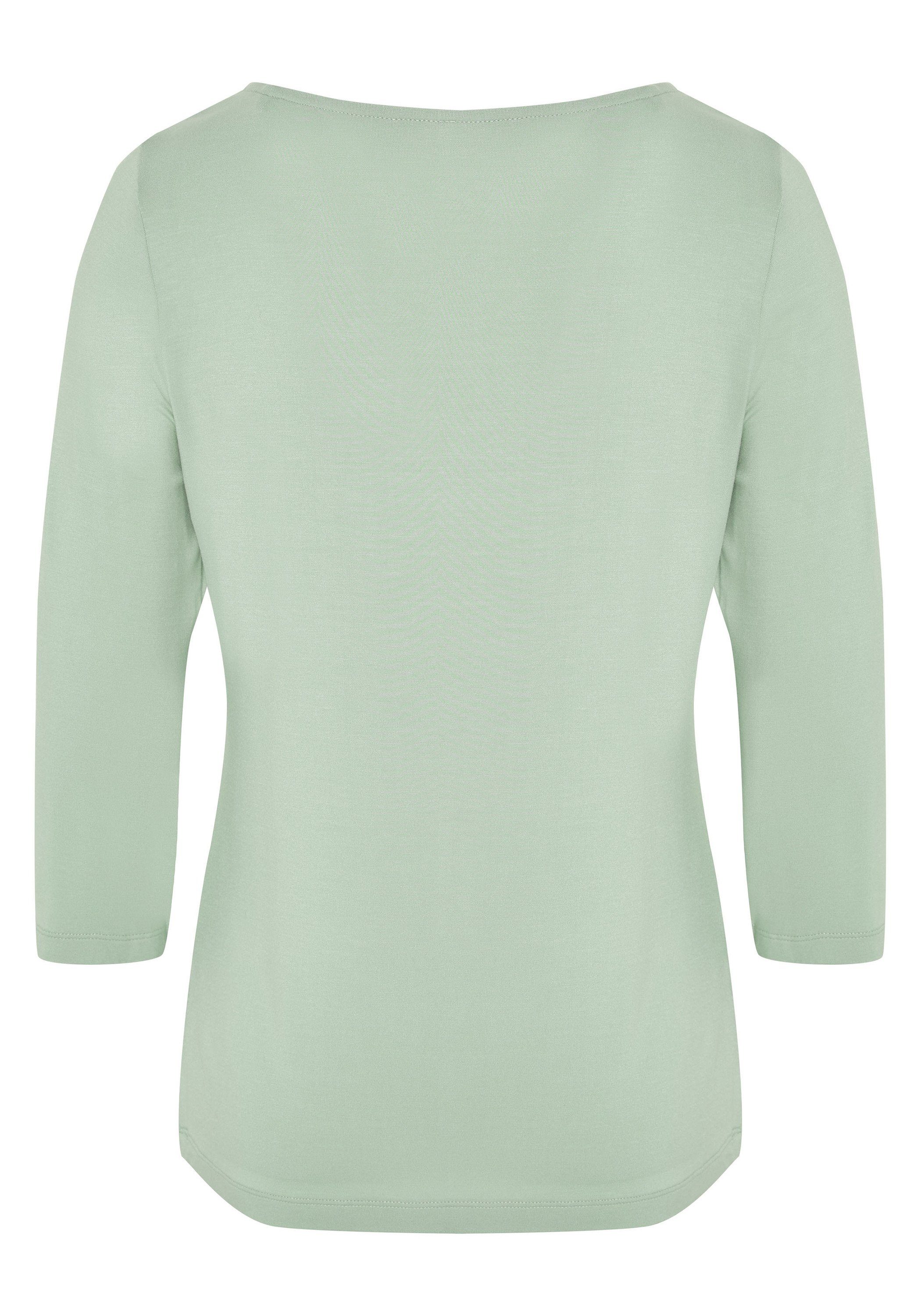 Detto Fatto Langarmshirt mit weitem Ausschnitt günstig online kaufen