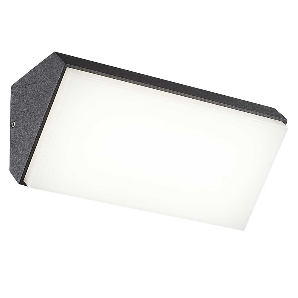 Mantra Außen-Wandleuchte Solden horizontale Außen-LED-Wandleuchte Dunkelgrau