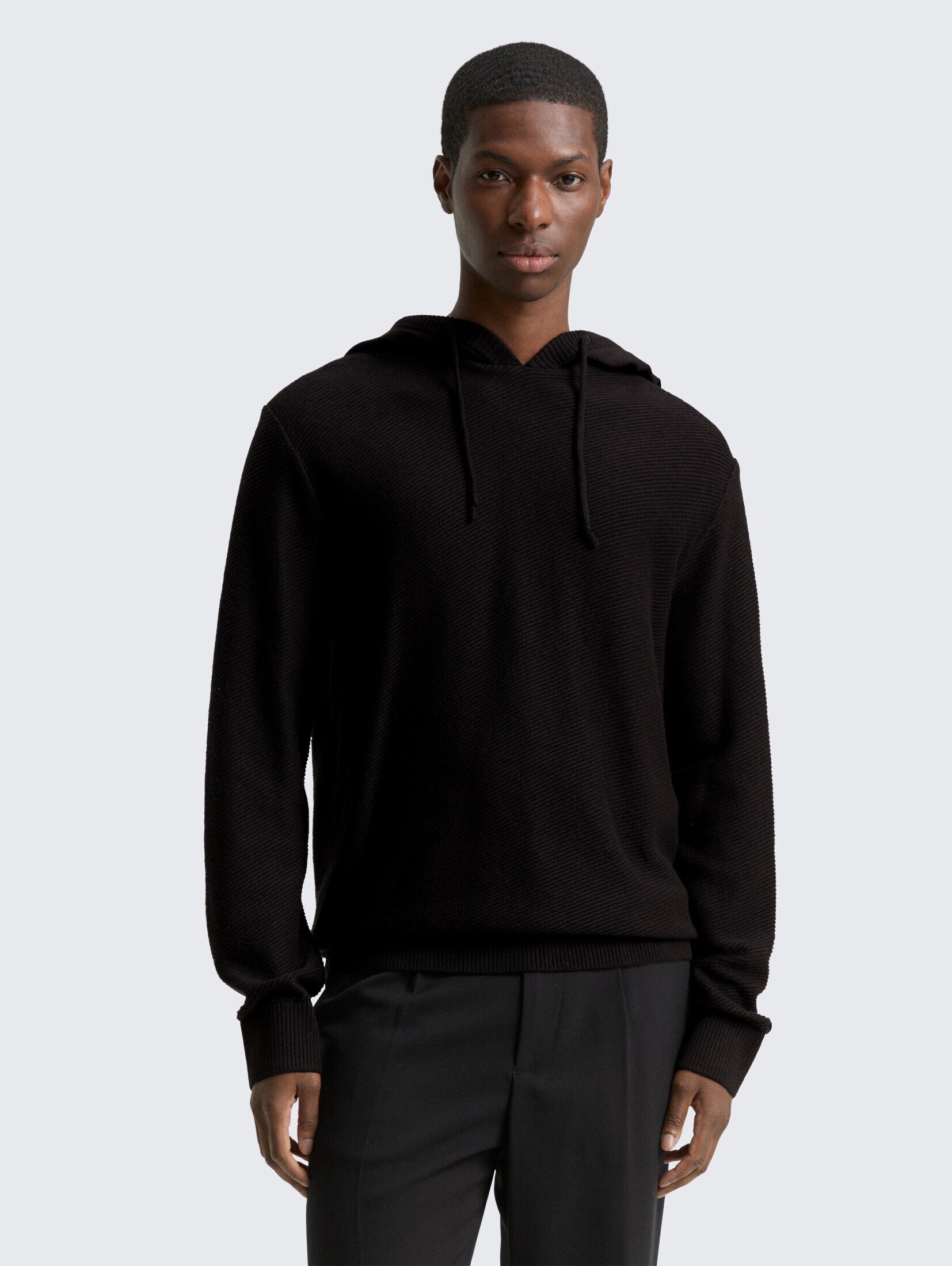 TOM TAILOR Denim Strickpullover Pullover & Strickjacken Strickpullover mit Kapuze
