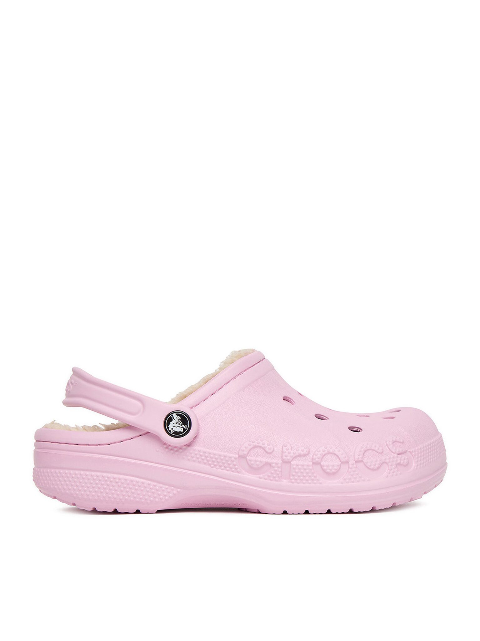Crocs Damen Flip Flops Crocs-C-BAYA LINED CLOG 205969-6GD Rosa Rosa Badepantolette