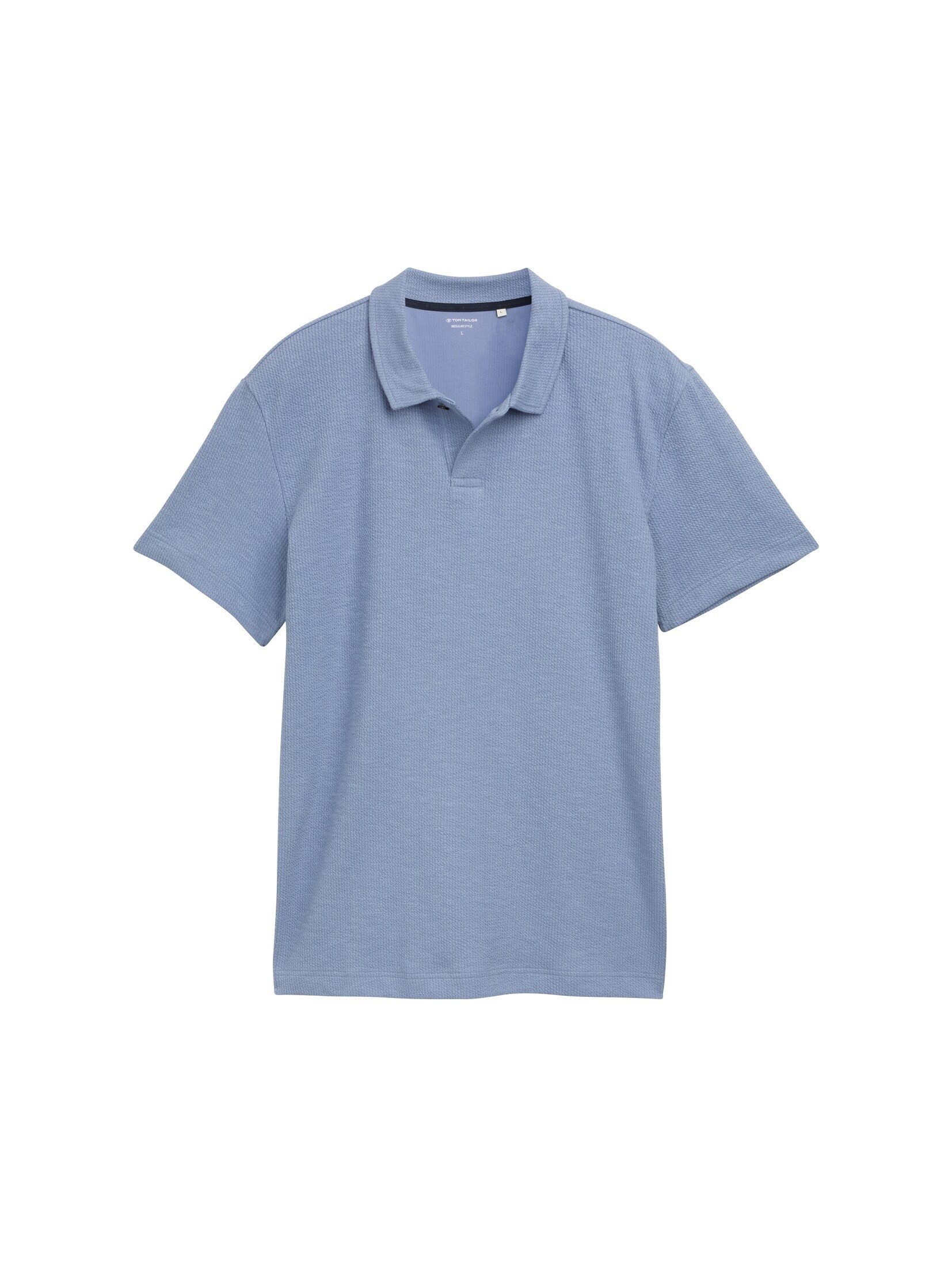 TOM TAILOR Poloshirt Poloshirts Ripp Poloshirt mit Stretch-Anteil