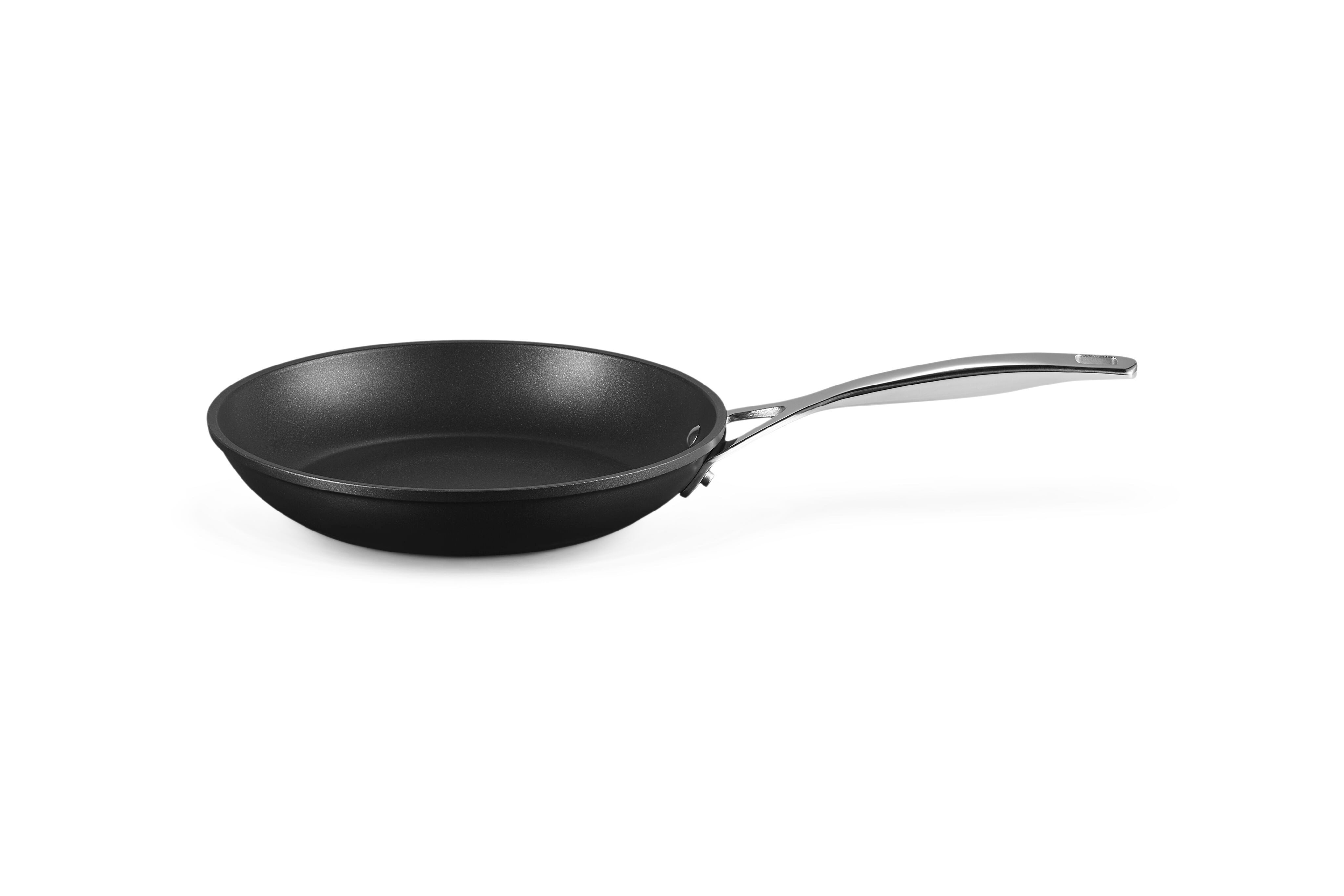 LE CREUSET Bratpfanne Aluminium-Antihaft flache Pfanne, Aluminium, Ø 24 cm, Anthrazit/Silber, 51112240010002