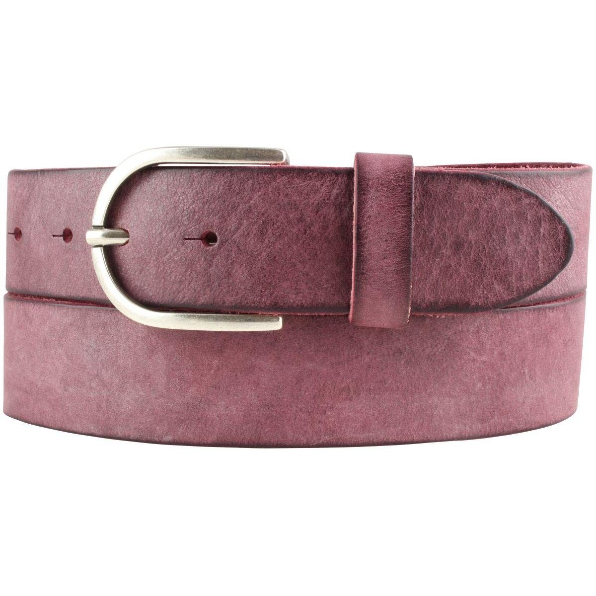 BELTINGER Ledergürtel Damen-Gürtel aus weichem Vollrindleder Vintage-Look 4 cm - Jeans-Gürte (1-St)