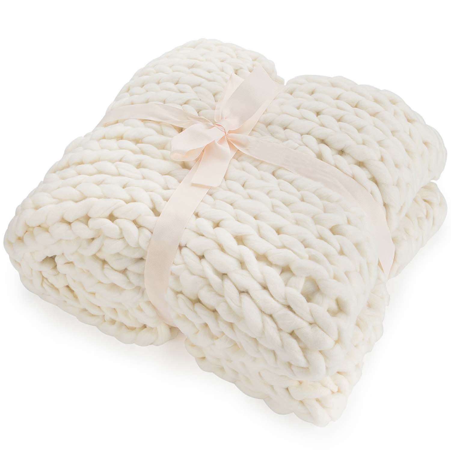 Feluna Tagesdecke Grob gestrickte Kuscheldecke, Grobstrick günstig online kaufen