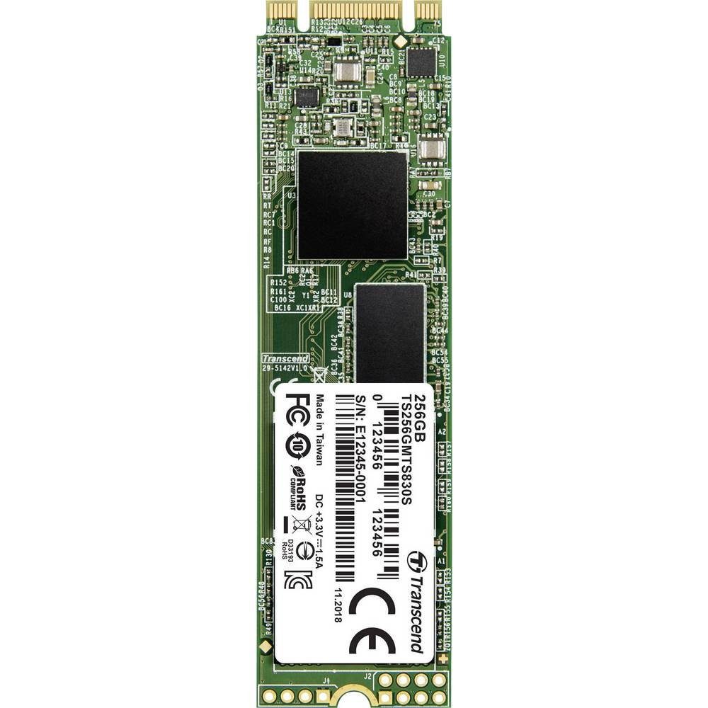Transcend SSSD M.2 256GB Retail TS256G TS256GMTS830S SSHD-Hybrid-Festplatte