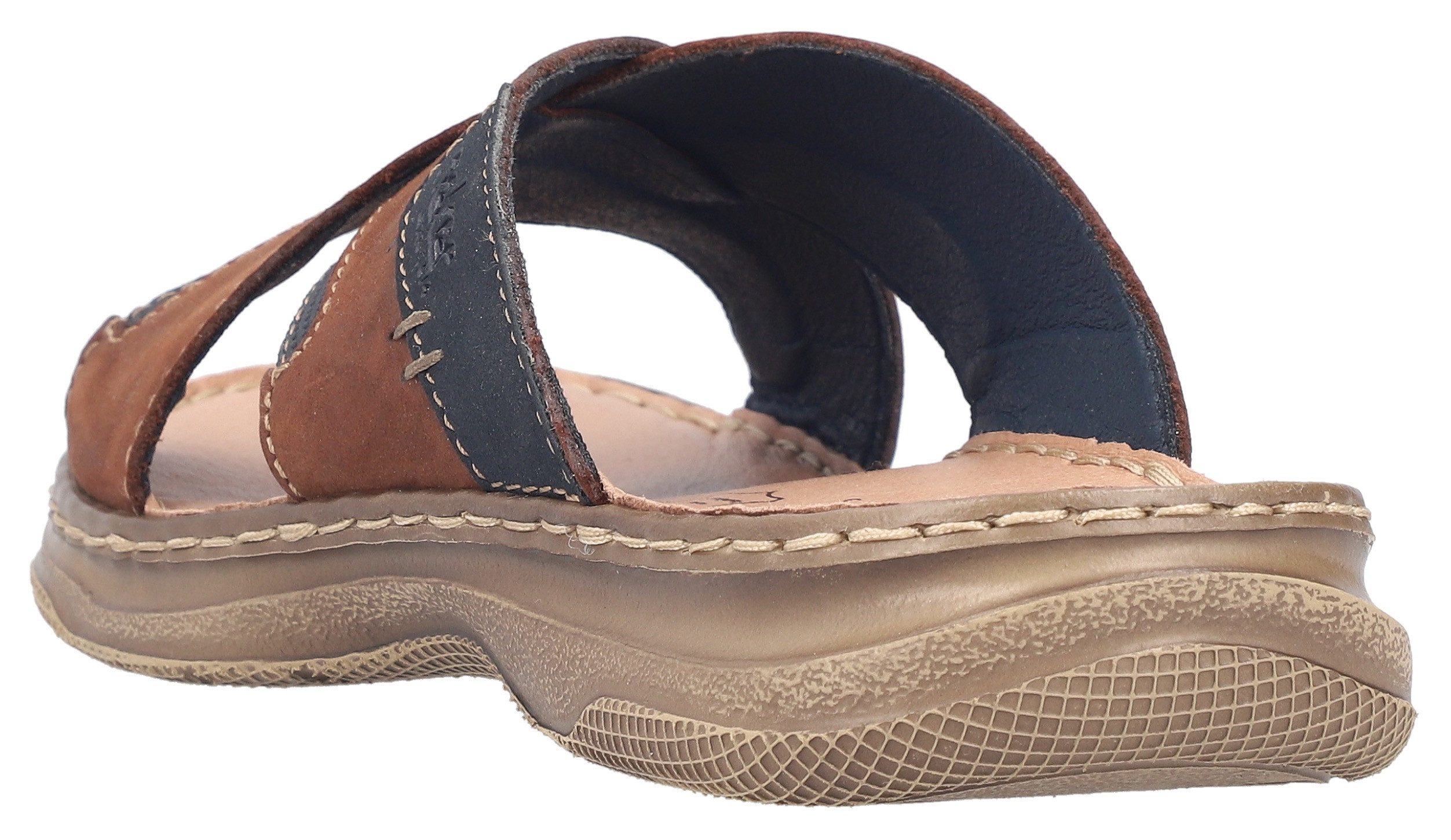 Rieker Pantolette Sommerschuh, Strandschuh, Urlaubsschuh mit Kreuzbandage