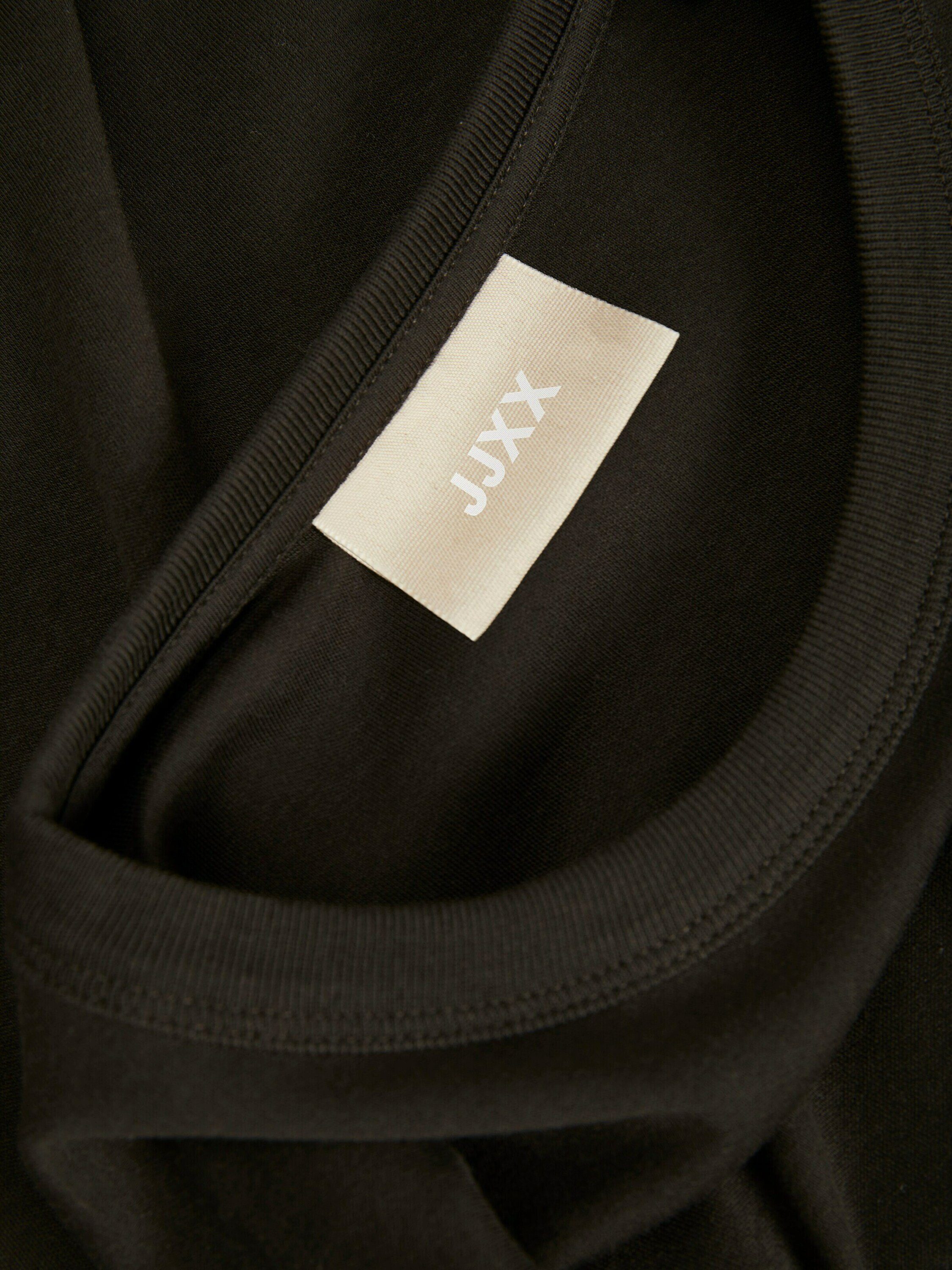 JJXX T-Shirt Caroline Plain/ohne (1-tlg) Details schwarz
