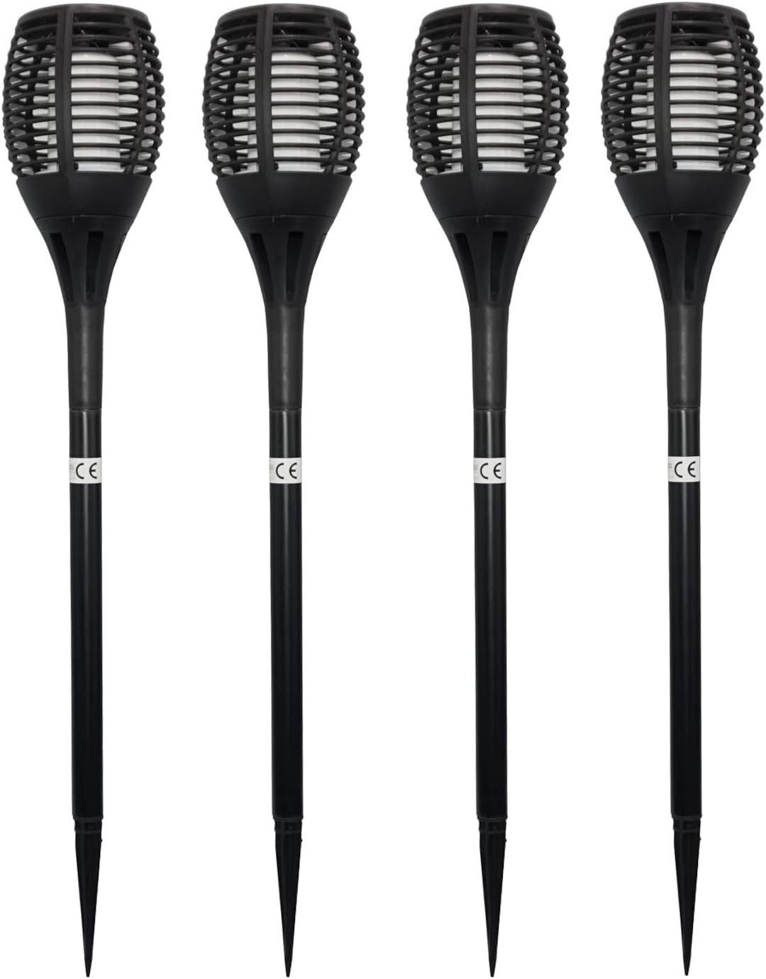 Provance LED Solarleuchte 4er Set LED Solarleuchte, Solarlampe Solarfackeln H: 59 cm