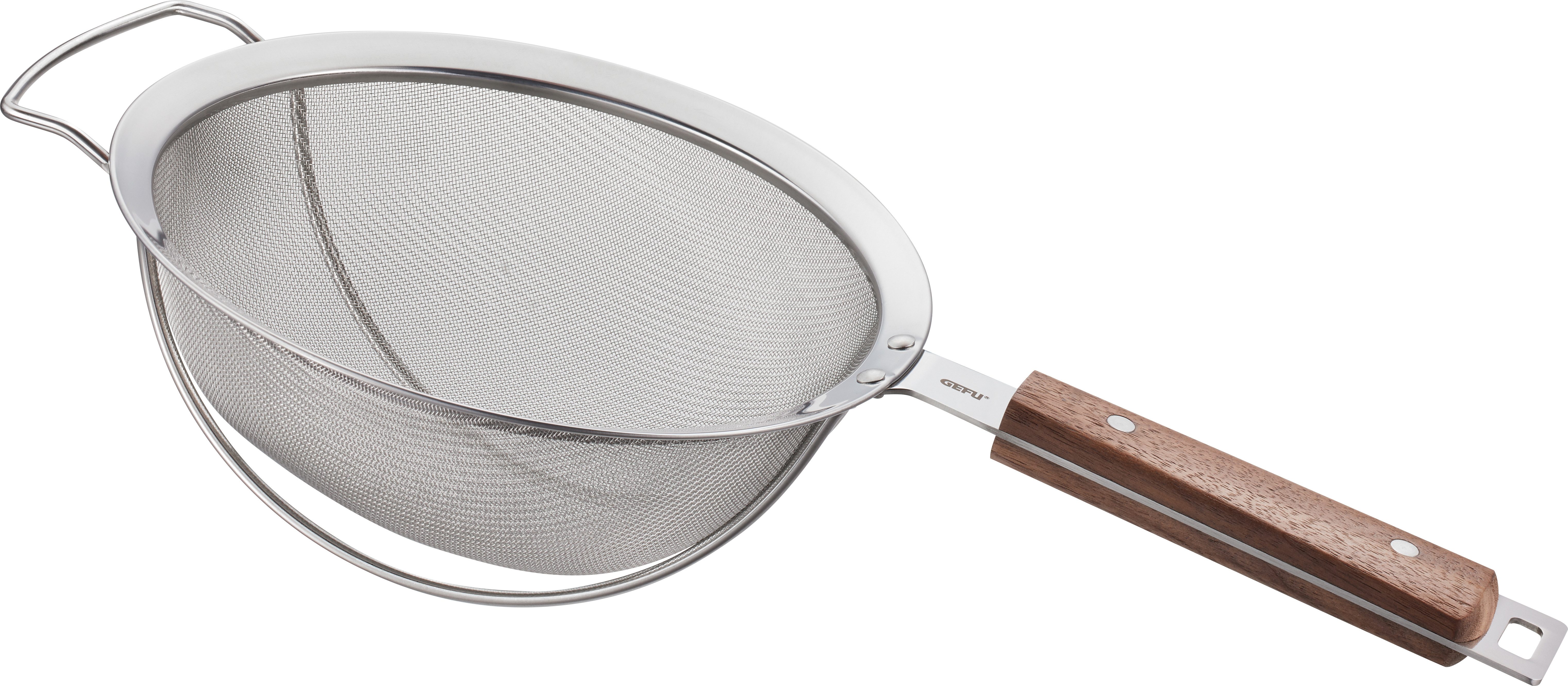 GEFU Küchensieb Sieb mit Holzgriff PASSO, 20 cm