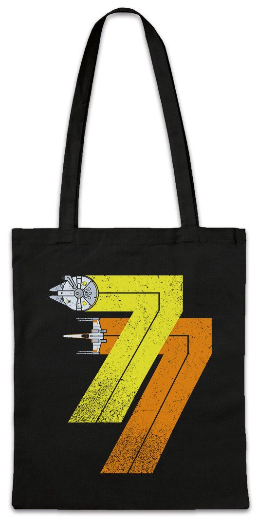 Beuteltasche Vintage Rebel Born 77 Stofftasche Shirt Star Millenium Dart 1977 Kult