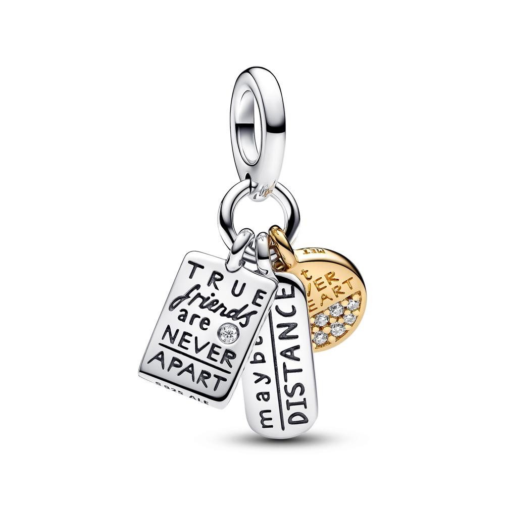 Charm-Einhänger Freundschafts-Charm-Anhänger, PANDORA Moments, 925er Silber