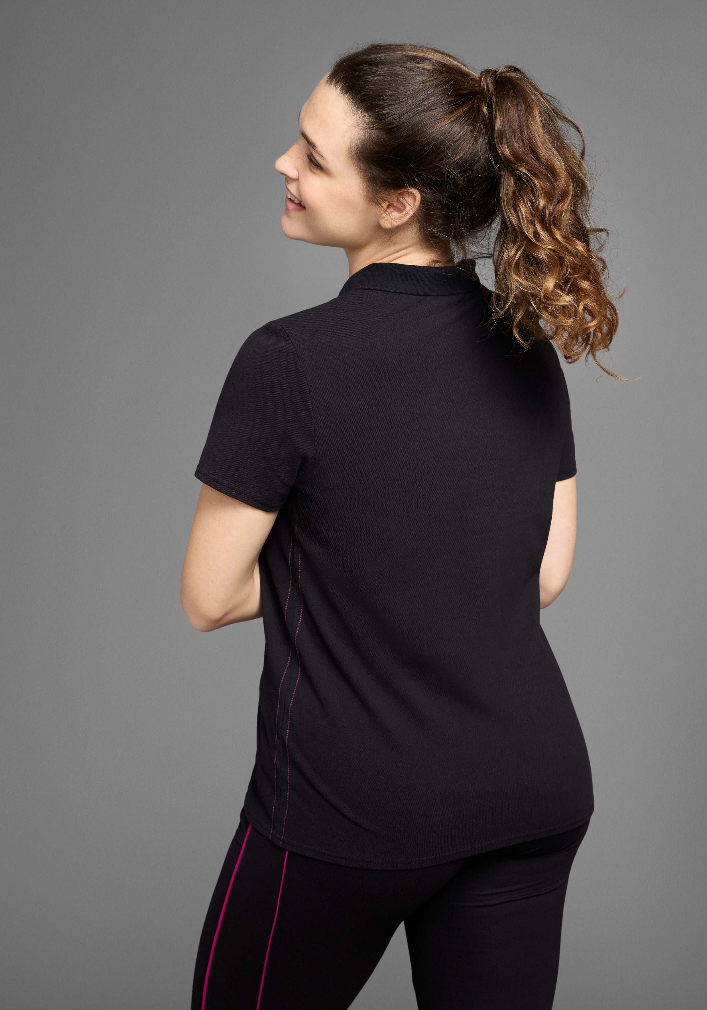 KangaROOS Poloshirt Kurzarm, unifarben, Polokragen, aus Baumwolle, große Gr günstig online kaufen