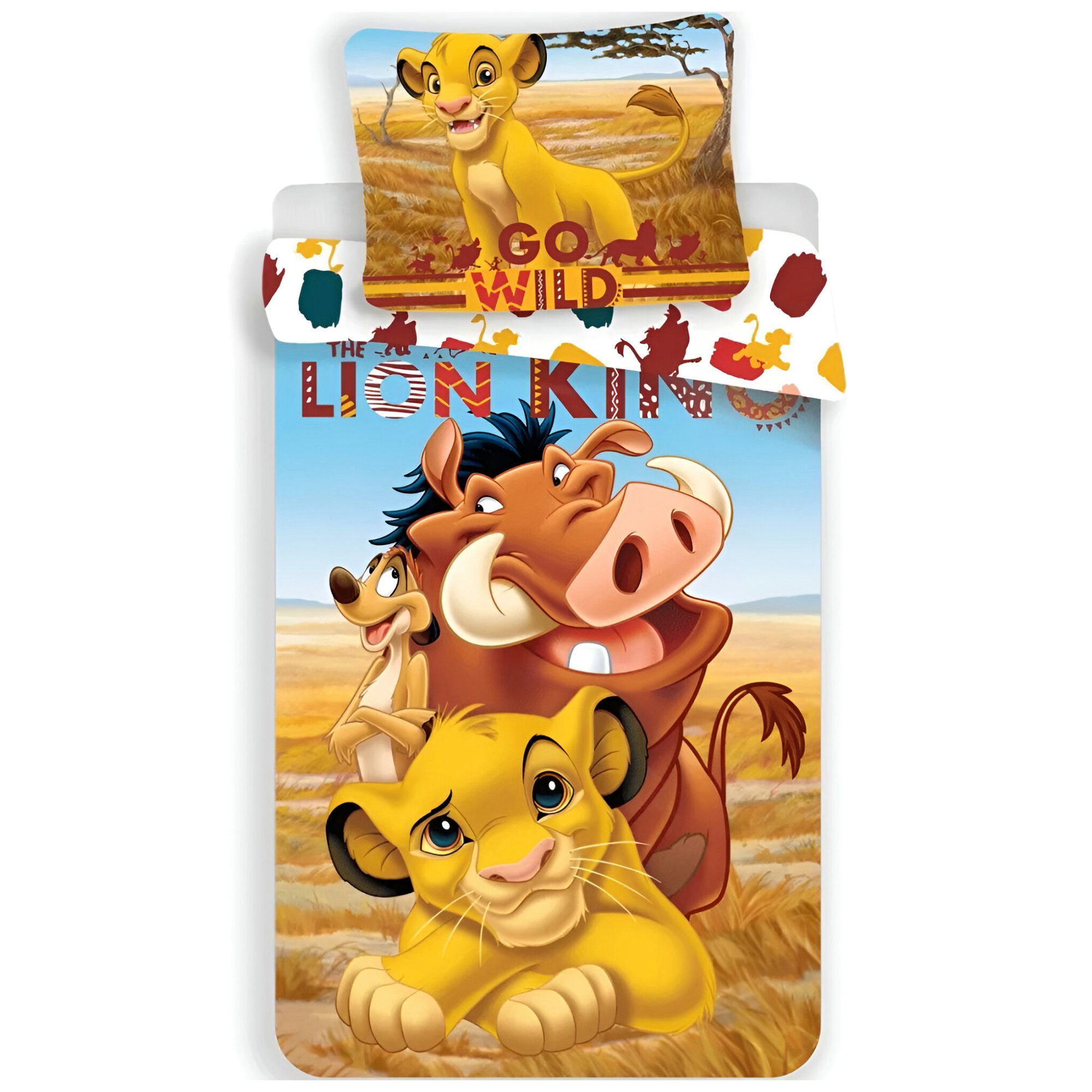 Babybettwäsche Disney König der Löwen Baby Kleinkinder Bettwäsche Set 100x135 40x60