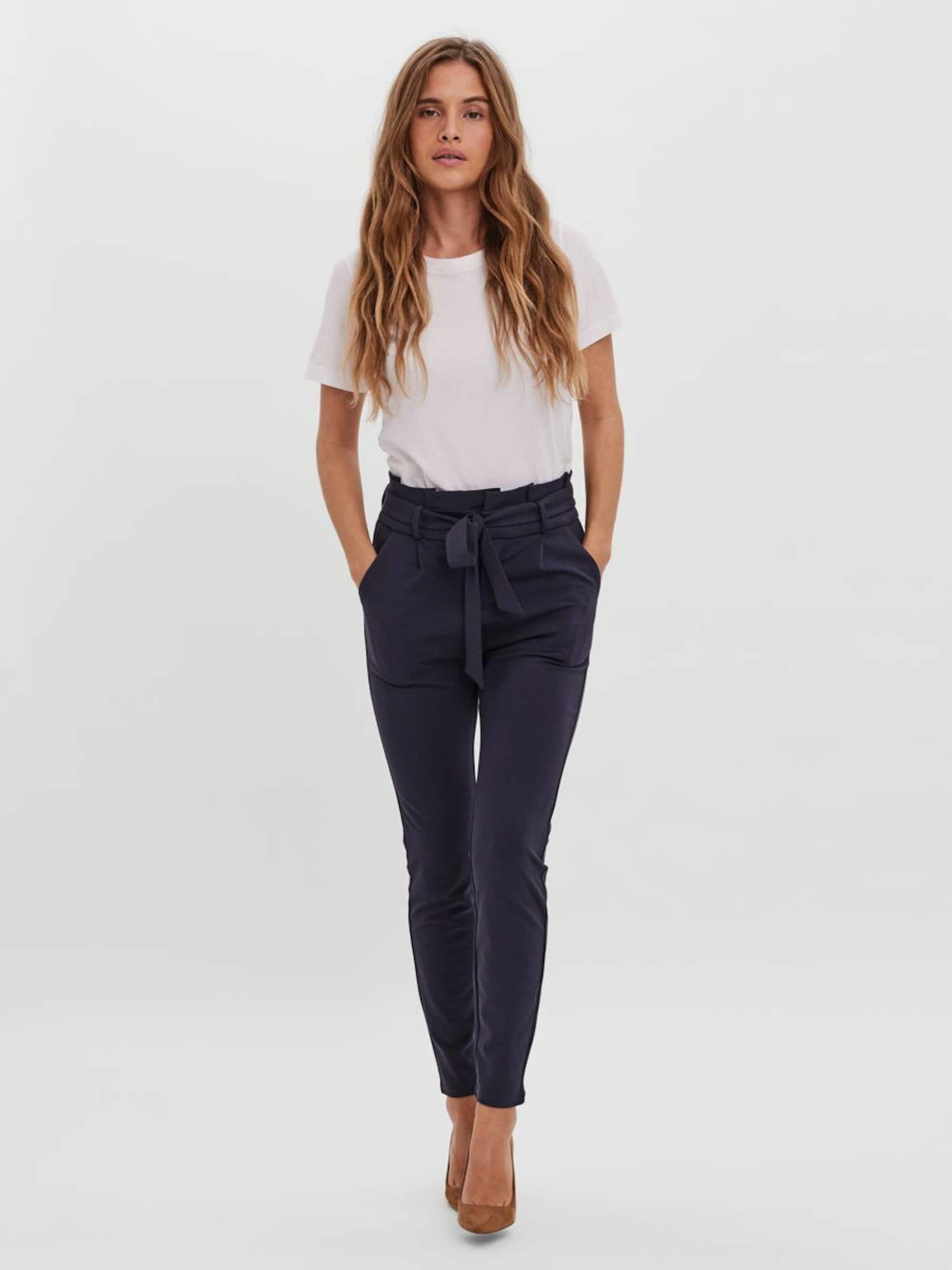 Vero Moda Bundfaltenhose Eva (1-tlg) Drapiert/gerafft
