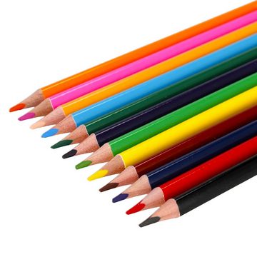 Sarcia.eu Buntstift Einhorn Bleistifte, Schulmalkreiden 12 Farben, (12-tlg)