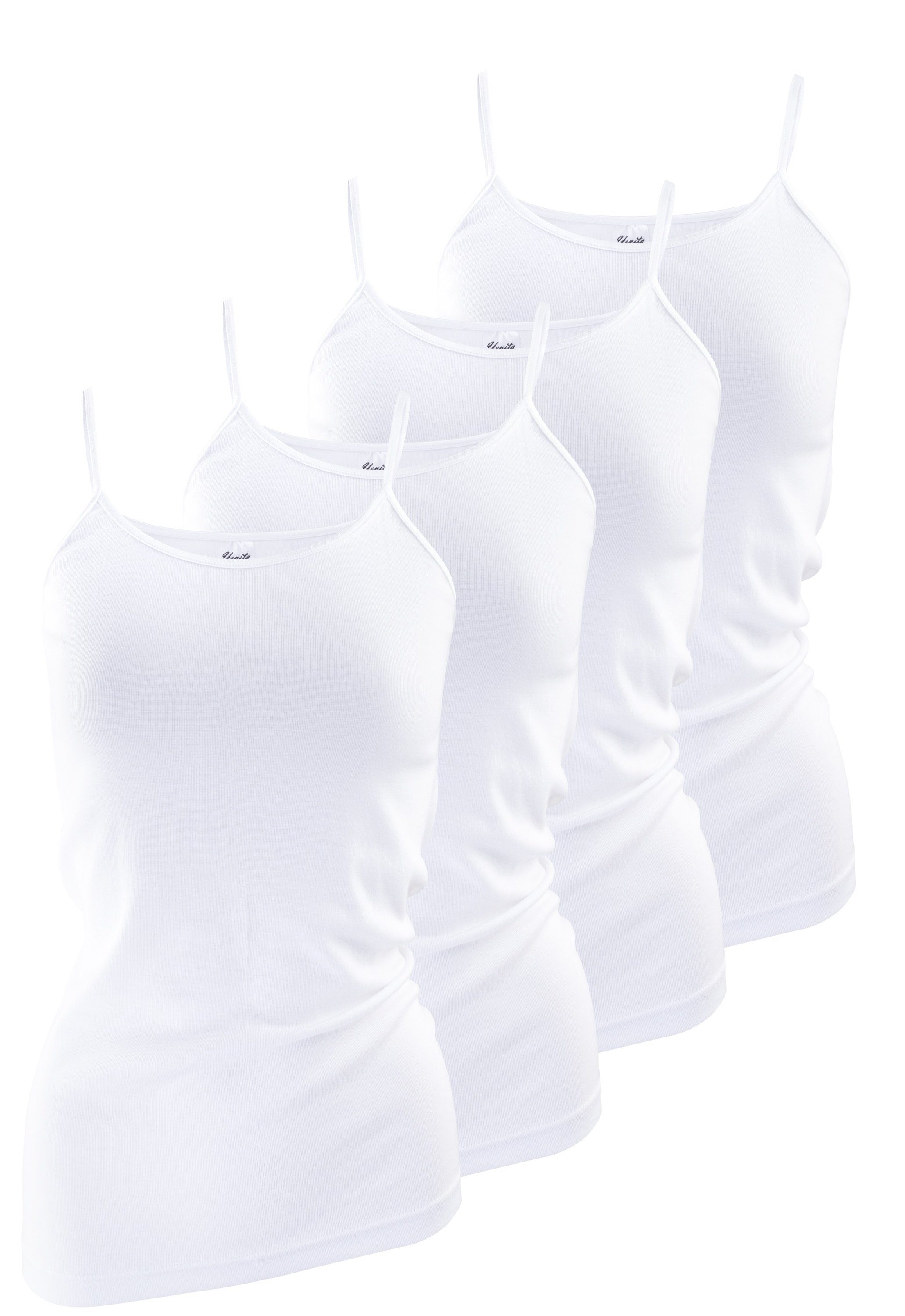 Yenita® Unterhemd (4-St) mit Satinband Einfassung günstig online kaufen