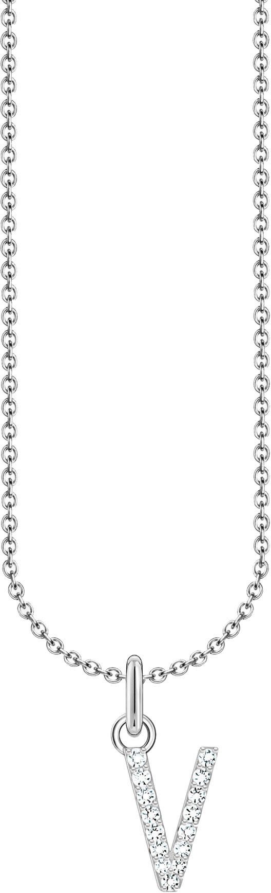 THOMAS SABO Kette mit Anhänger Buchstab...