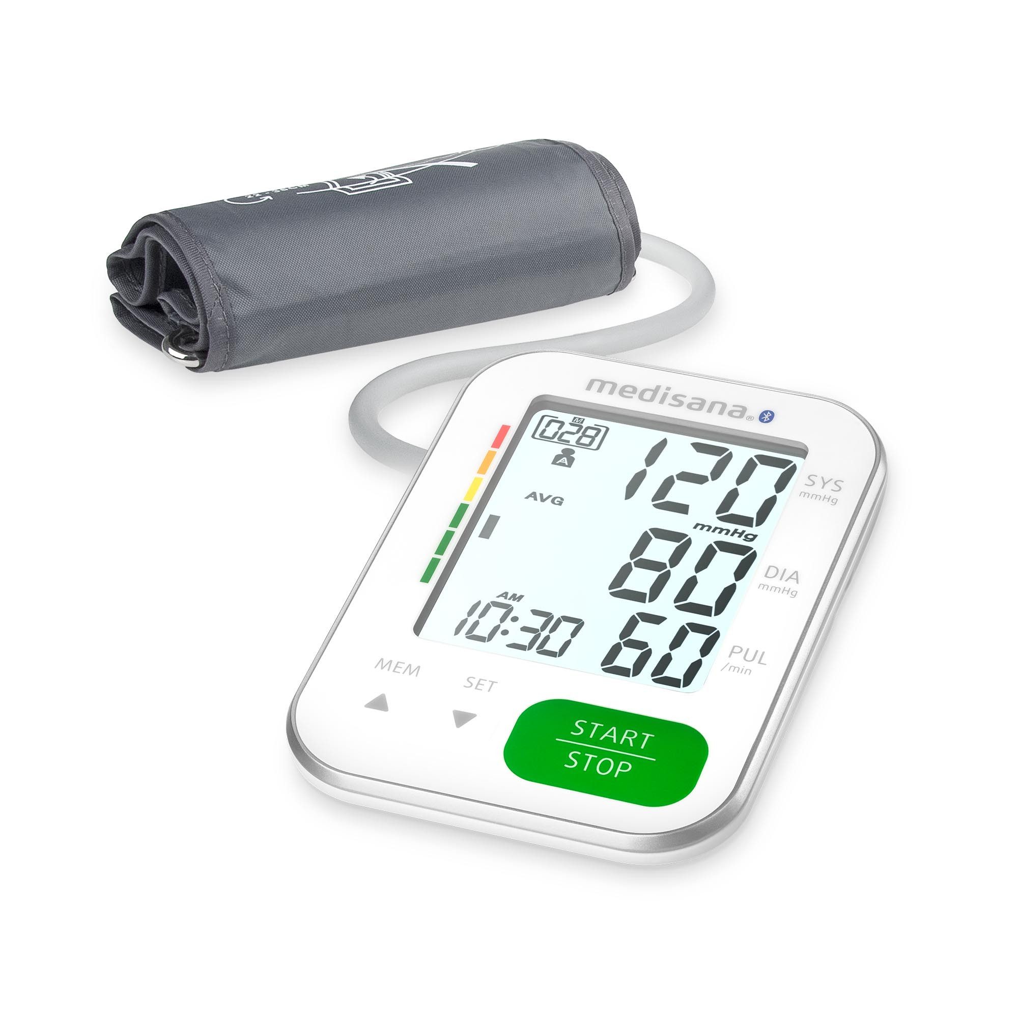 medisana Oberarm-Blutdruckmessgerät BU 570 connect Blutdruck und Pulsmessung