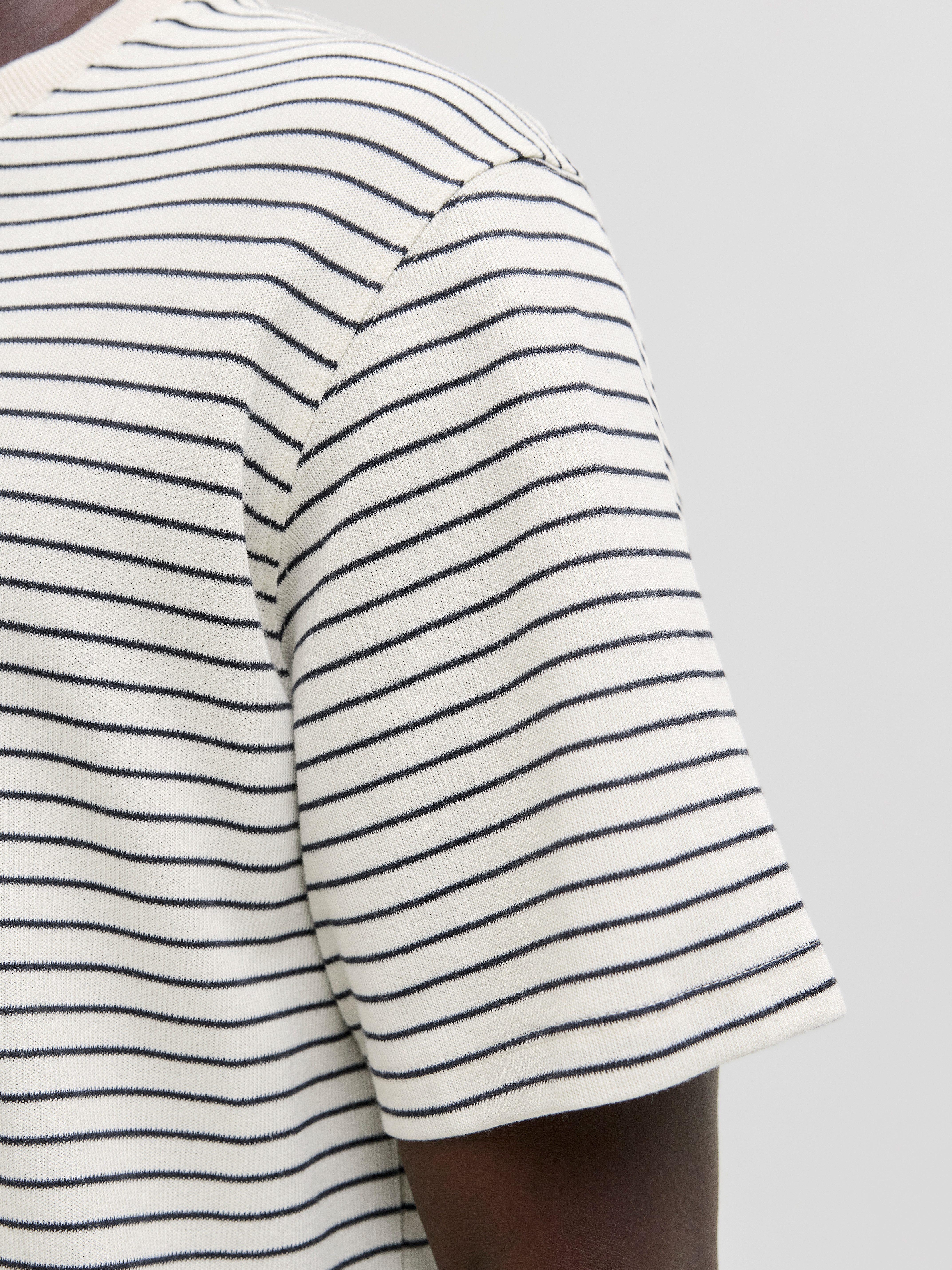 Jack & Jones Rundhalsshirt JJEDOVER STRIPED TEE SS CREW NECK SN mit Streifendesign