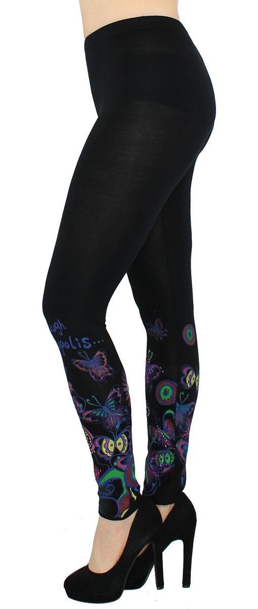 dy_mode Leggings Bunt geblümte Damen Leggings günstig online kaufen