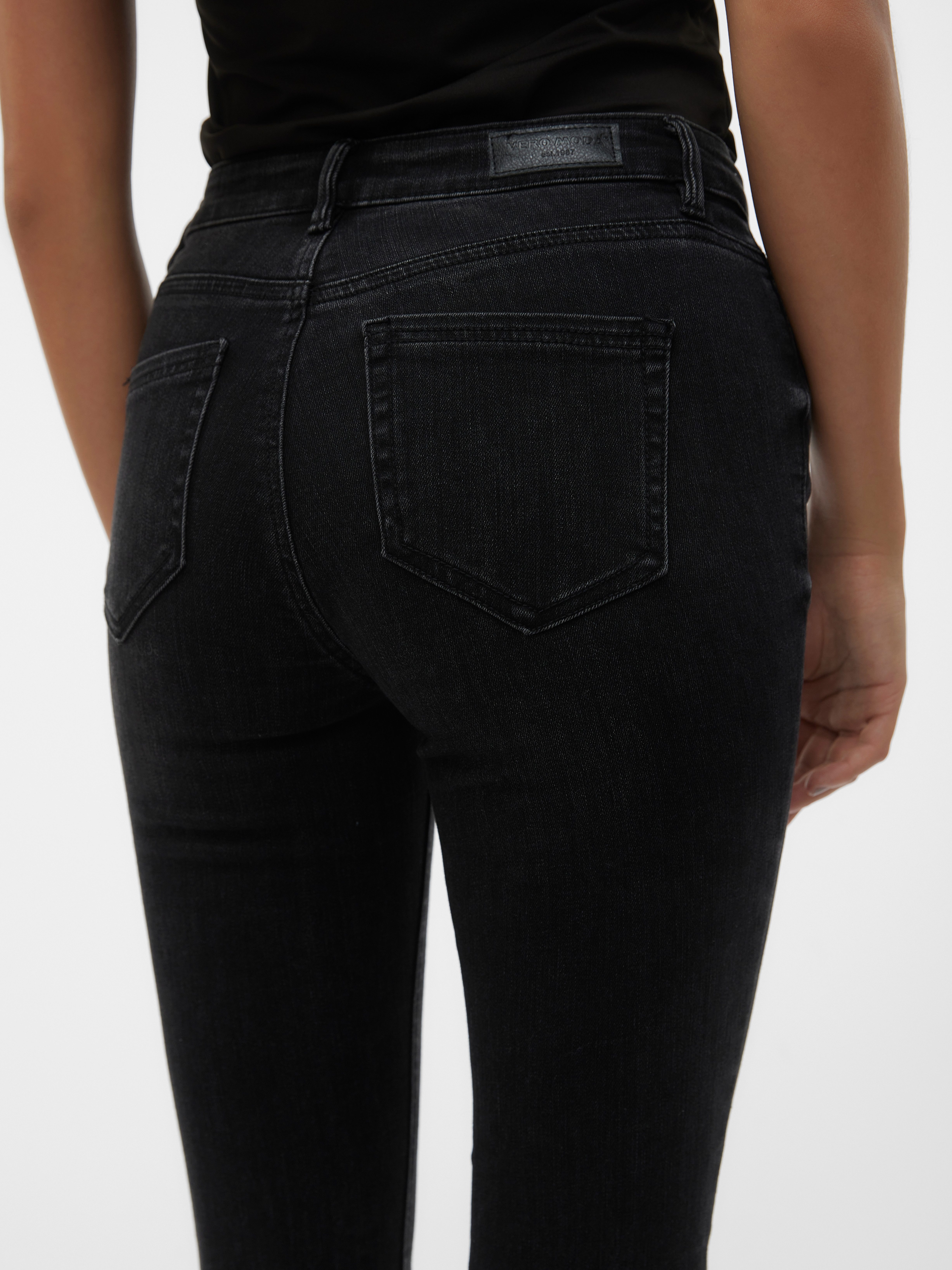 Vero Moda Skinny-fit-Jeans VMFLASH MR SKINNY JEANS LI111 NOOS Baumwollmischung mit Stretch, regular waist, skinny fit