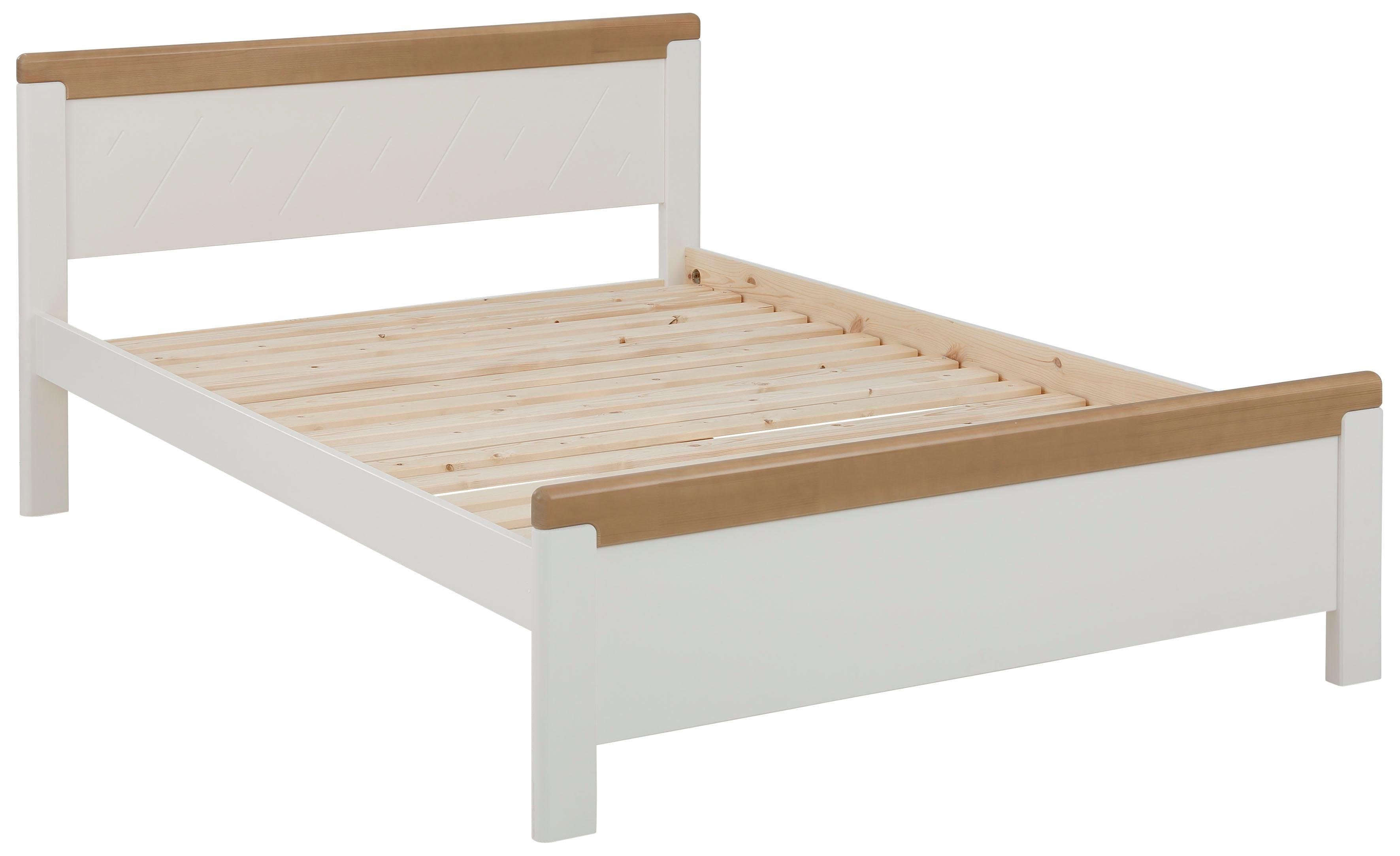 OTTO home Holzbett "CARITA", mit praktischem Rollrost, aus massivem Kiefernholz