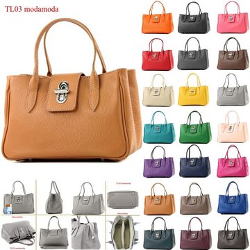 modamoda de Henkeltasche TL03, Echtleder Handmade in Italy