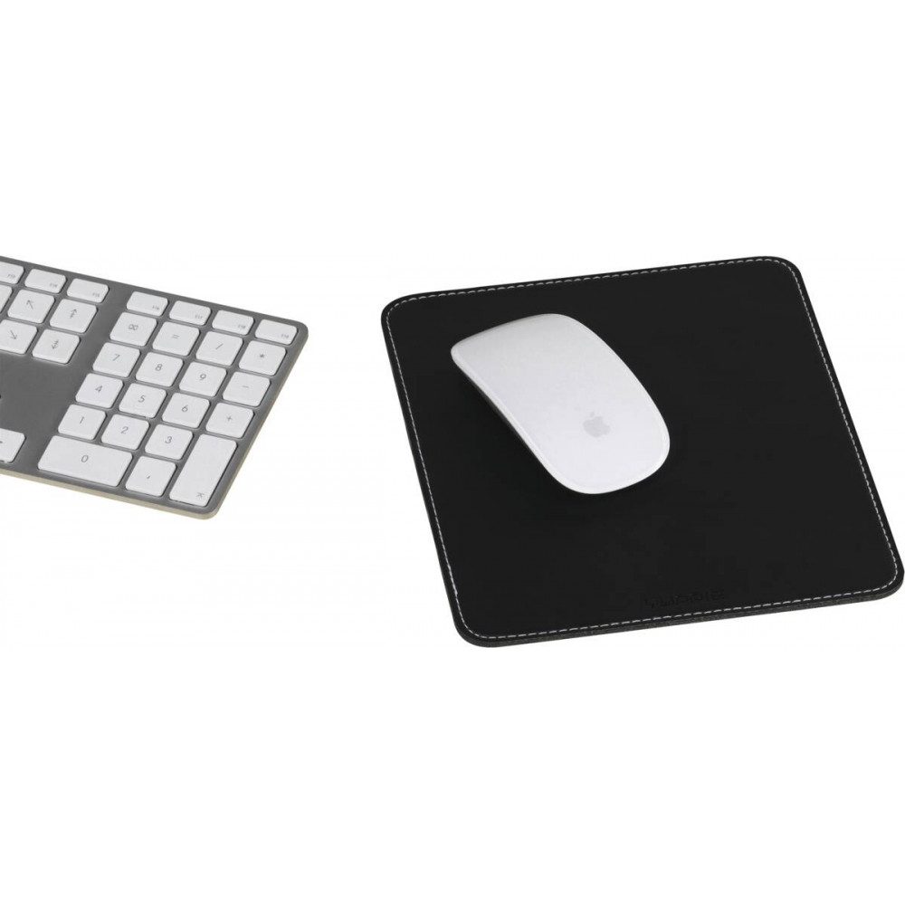 Mauspad VVITMOUSPADLEK Lederoptik Mousepad Schwarz