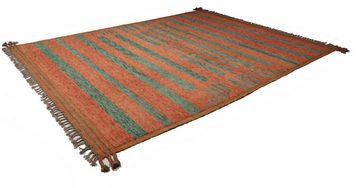 Designteppich Kelim Afghan Berber 283x356 Handgewebter Moderner Orientteppich, Nain Trading, rechteckig, Höhe: 3 mm