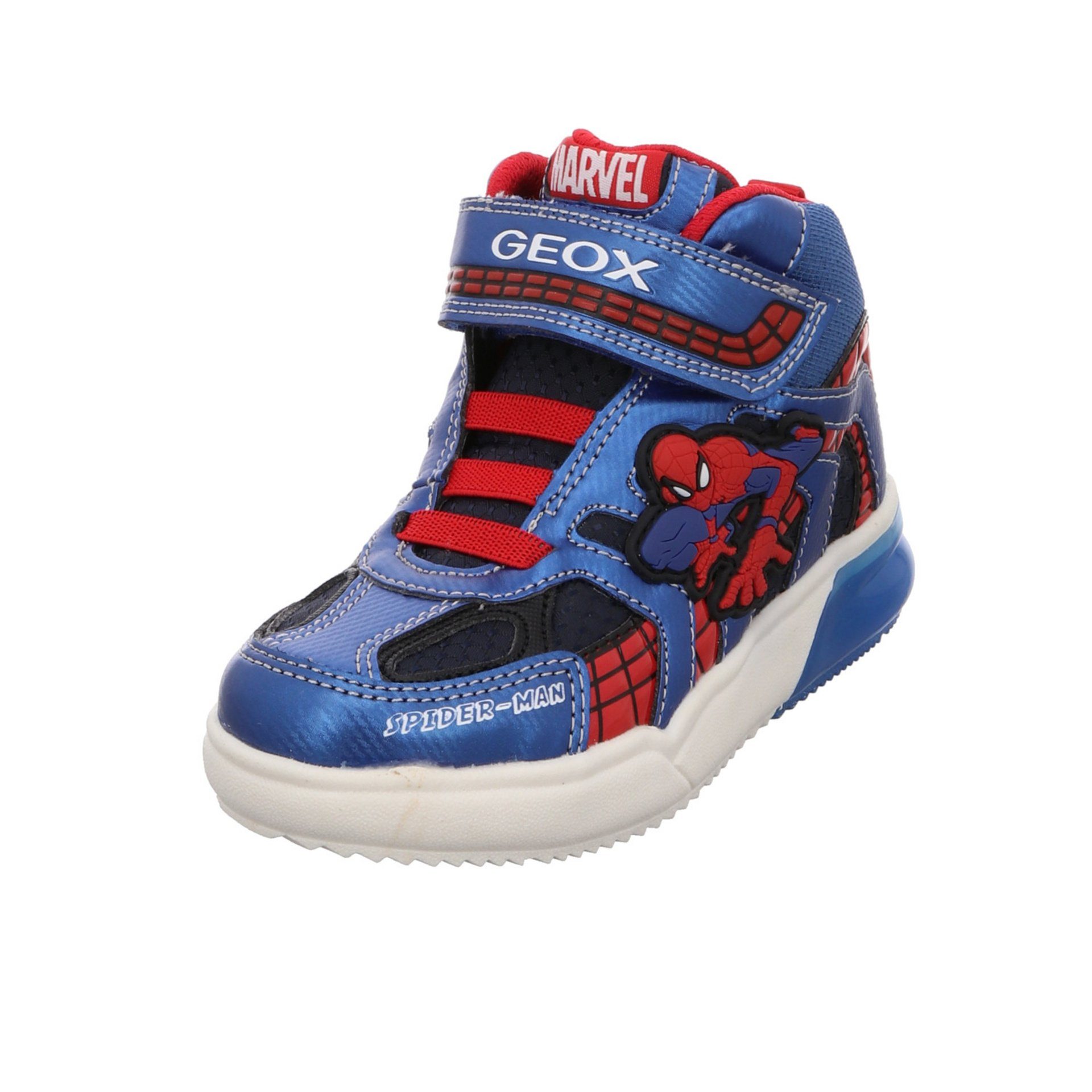 Jungen Grayjay Schnürschuh navy/royal/red Kinderschuhe Boots Geox Synthetikkombination Schnürhalbschuhe