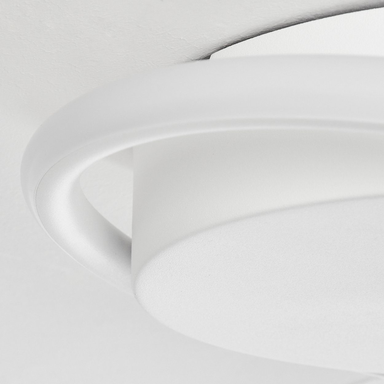 hofstein Deckenleuchte dimmbare in Deckenlampe Kelvin »Visnà« aus Weiß, 4000 Metall/Kunststoff