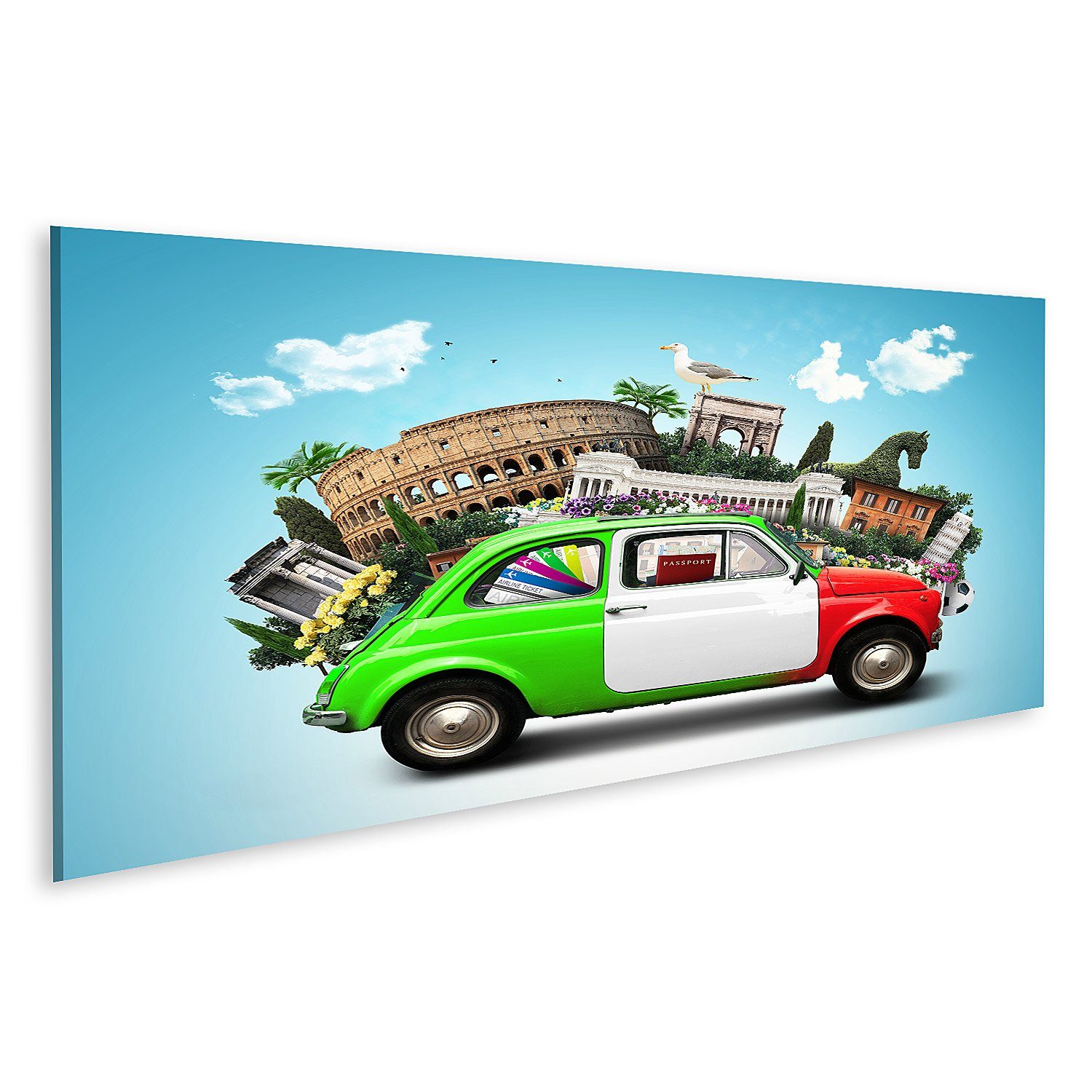 islandburner Leinwandbild Bild auf Leinwand Italien Attraktionen Italien und italienisches Retro