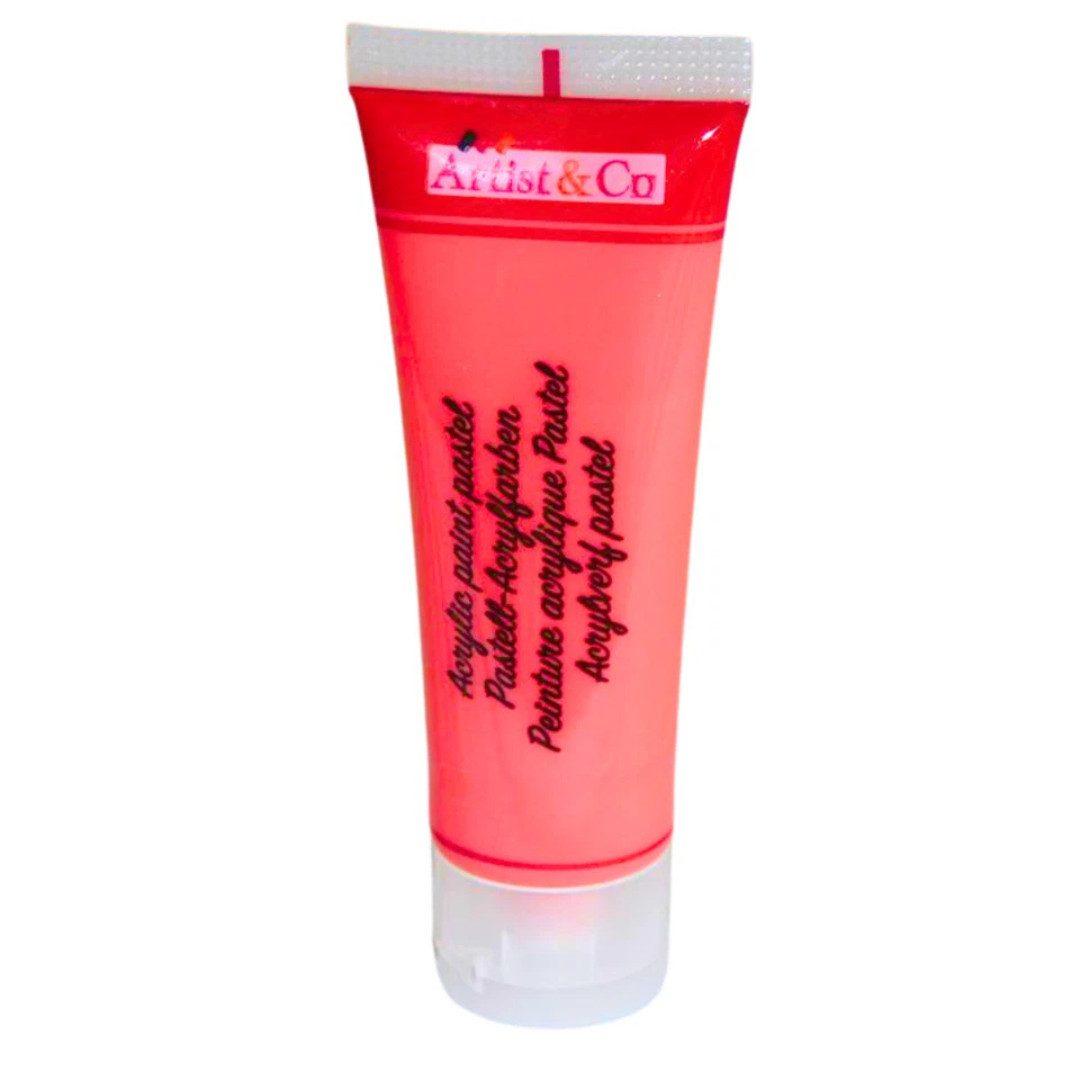 Artist & Co Acrylfarbe Acrylfarben Set 75 ml Pastell Künstlerfarbe Malfarbe Bastelfarbe, Pastellfarben