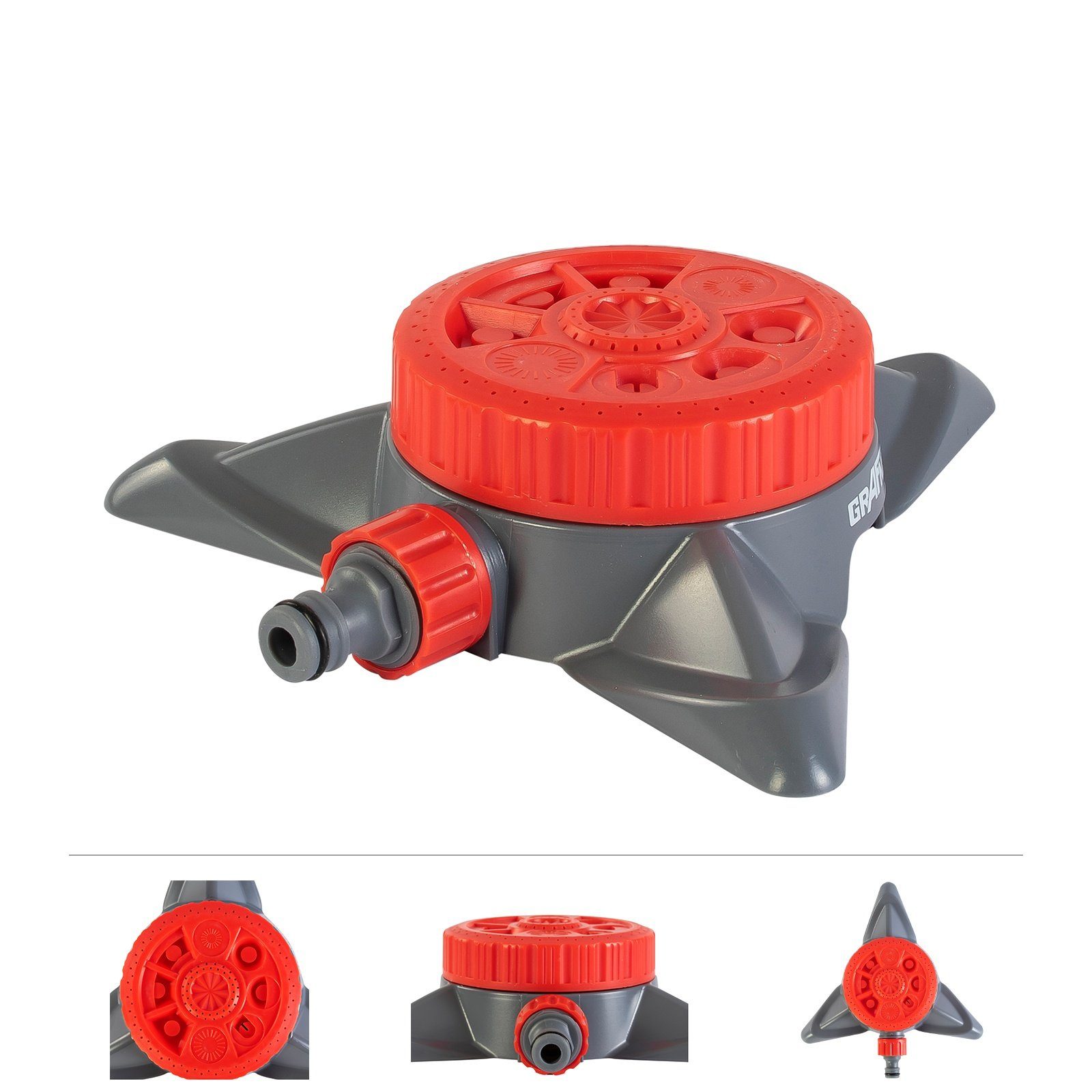 Bewässerungssystem Kreis- Rasensprenger RS10821, 8 Sprüh-Funktionen