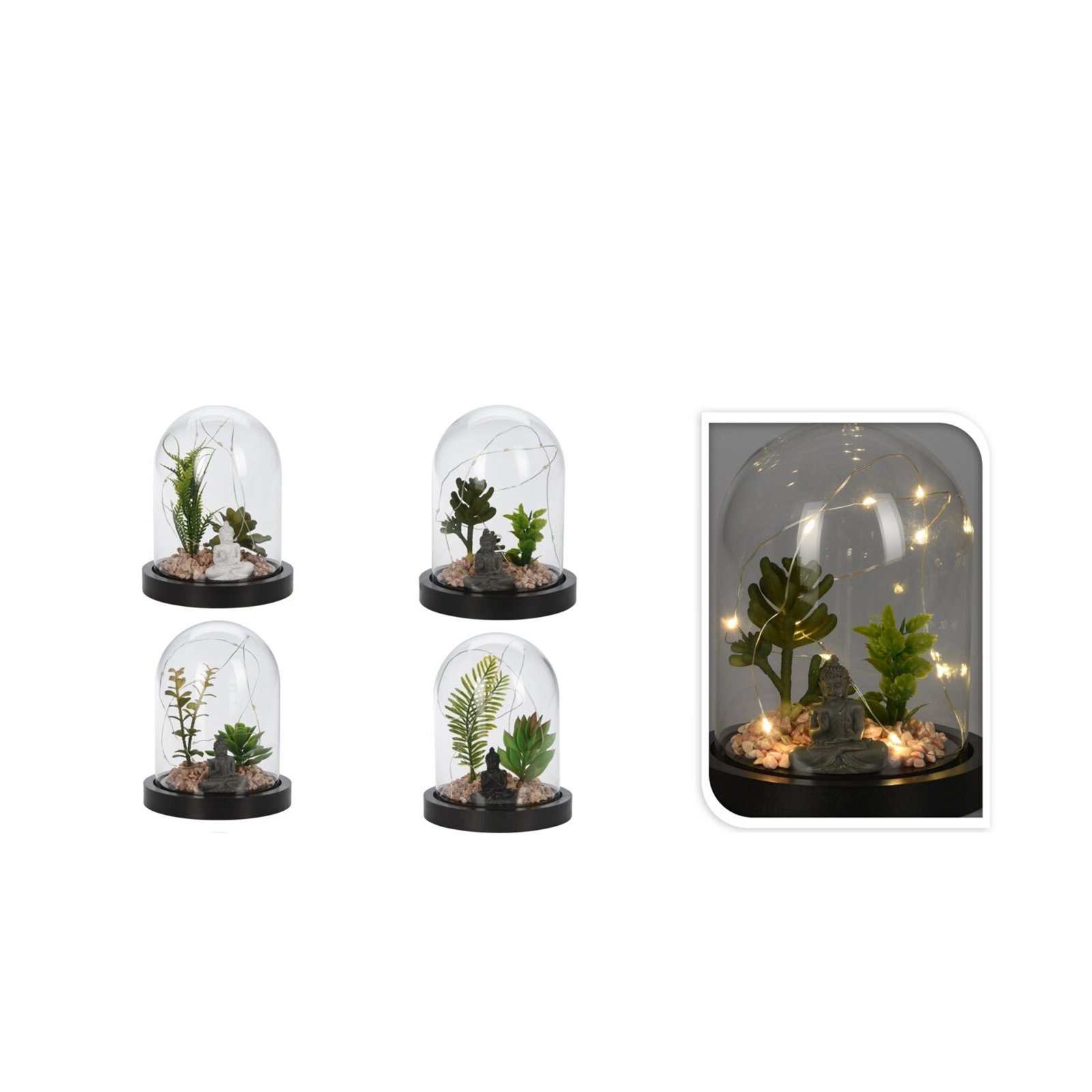 Koopman LED Dekolicht Leuchtdeko Buddha LED, LED, Geschenkidee Dekofigur günstig online kaufen